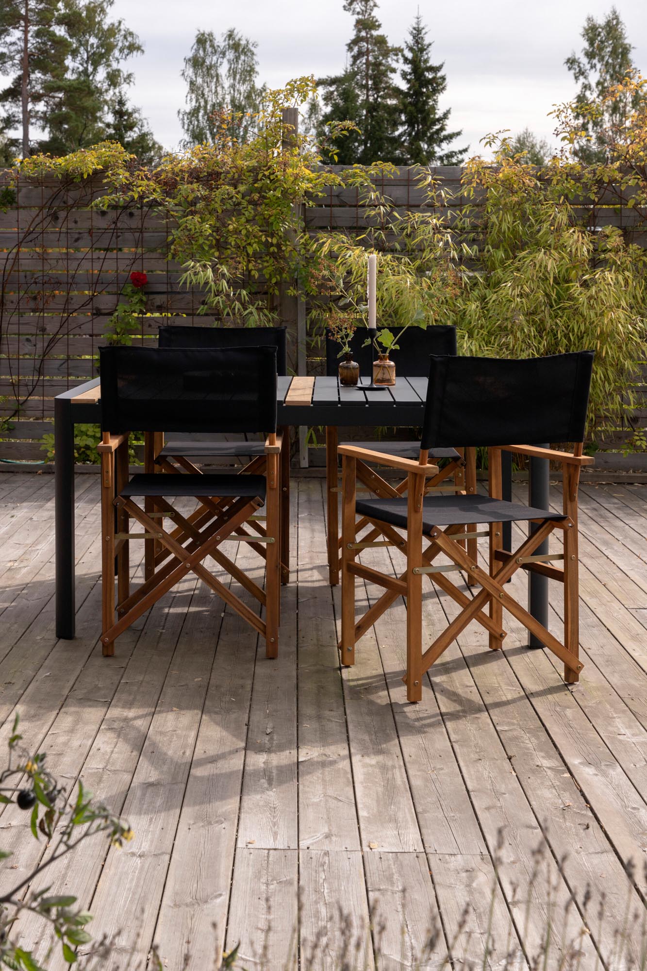 Togo Outdoor-Tischset + Marion 150cm/4St. in Natur präsentiert im Onlineshop von KAQTU Design AG. Gartentischset ist von Venture Home