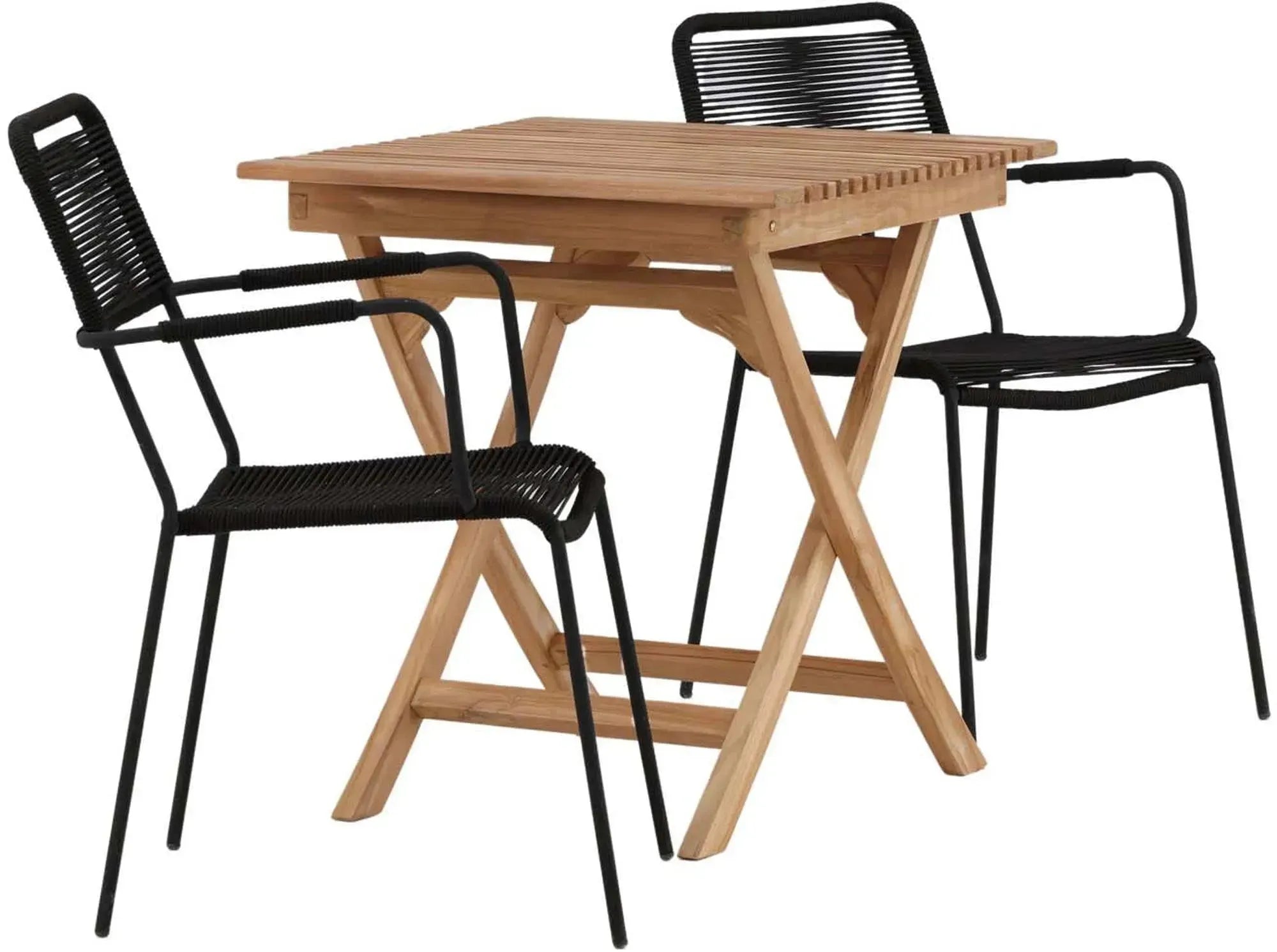 Ghana Tischset & Lindos Stühle: Perfekte Eleganz für draußen.