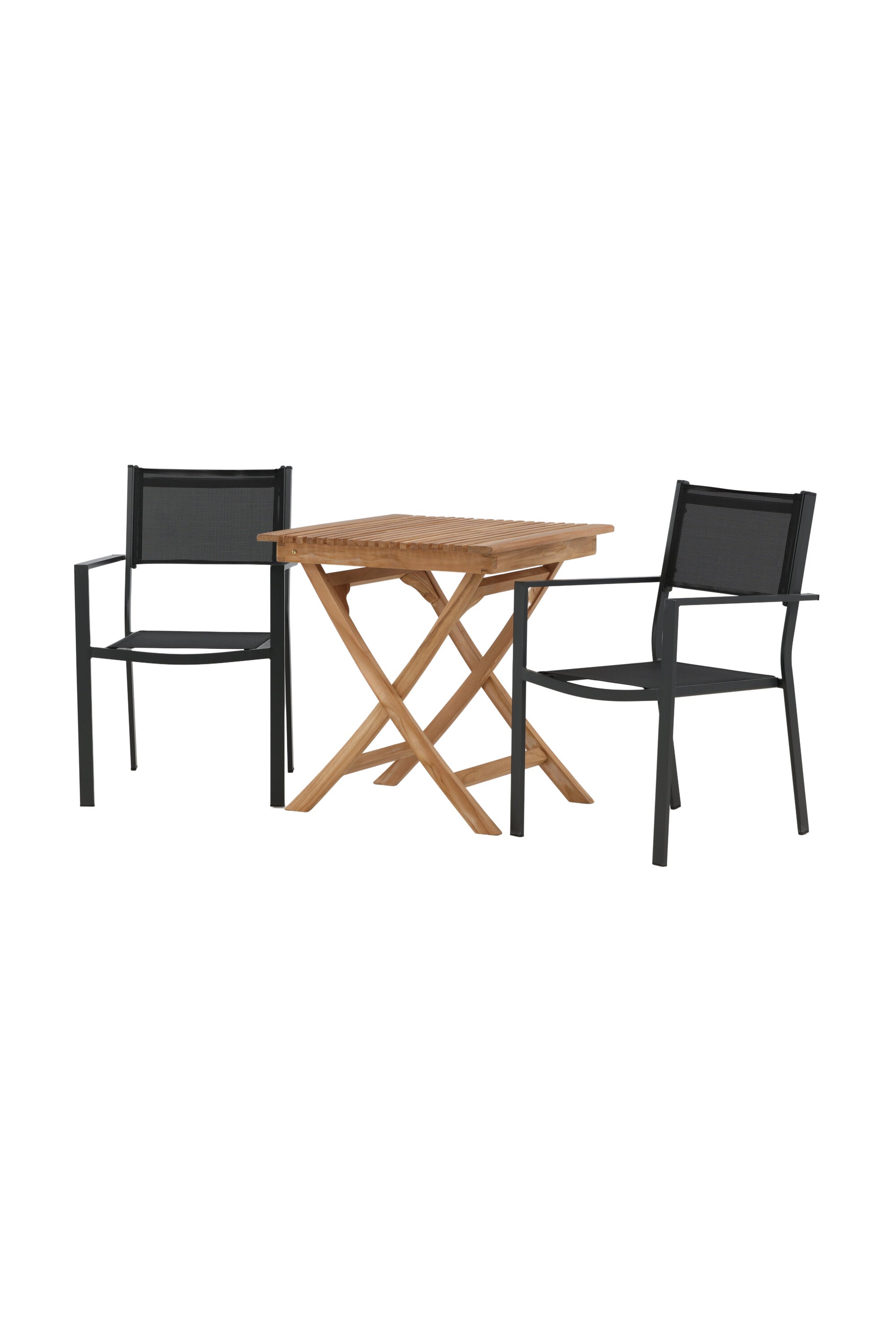 Ghana Outdoor-Tischset + Copacabana 70cm/2St. in Schwarz präsentiert im Onlineshop von KAQTU Design AG. Gartentischset ist von Venture Home