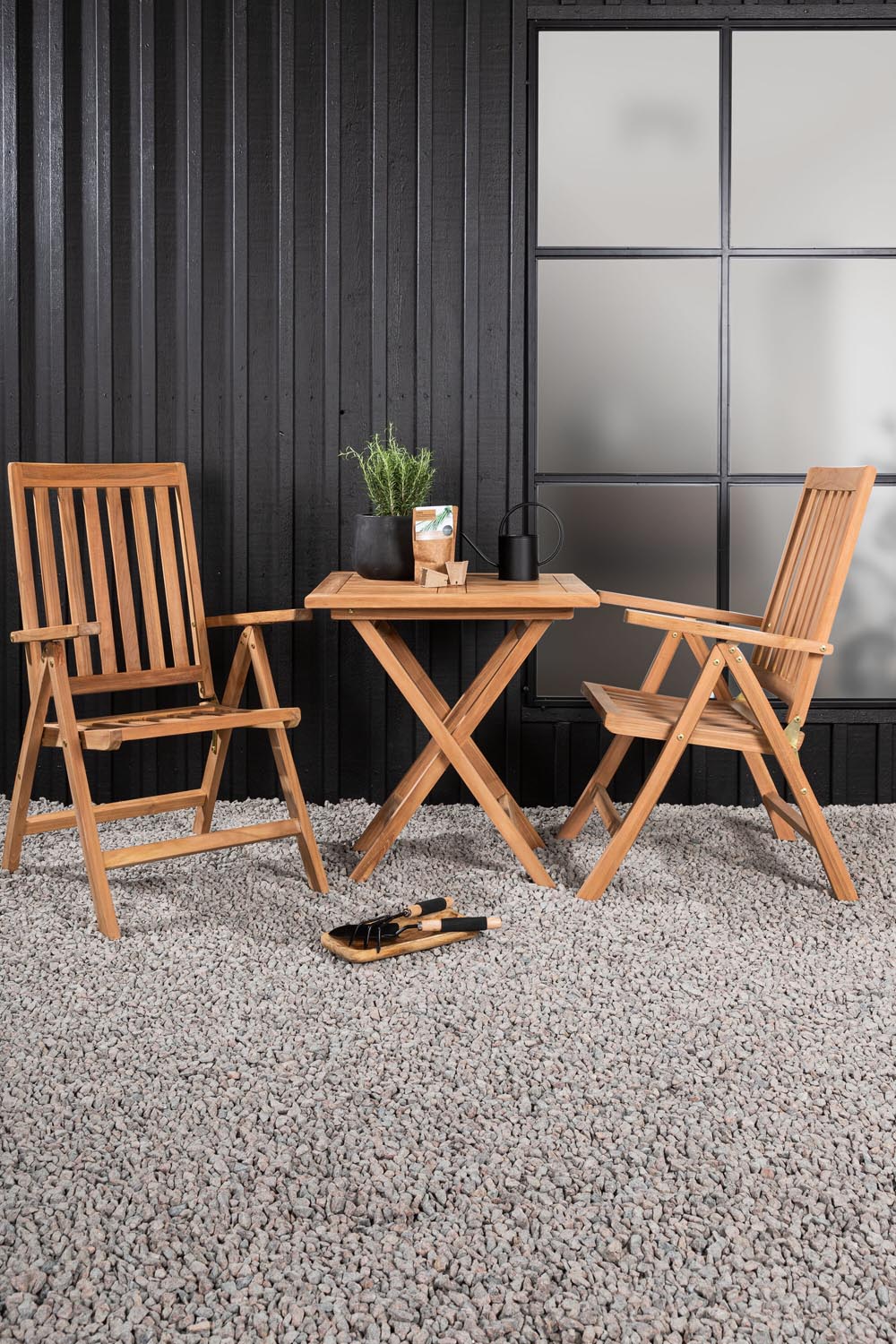 Kenya Outdoor-Tischset 70cm/2St. in Natur präsentiert im Onlineshop von KAQTU Design AG. Gartentischset ist von Venture Home