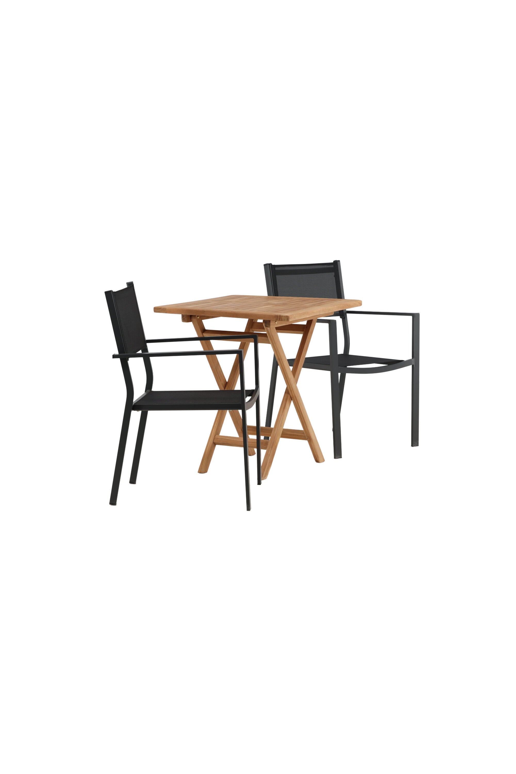 Kenya Outdoor-Tischset 70cm/2St. in Schwarz präsentiert im Onlineshop von KAQTU Design AG. Gartentischset ist von Venture Home