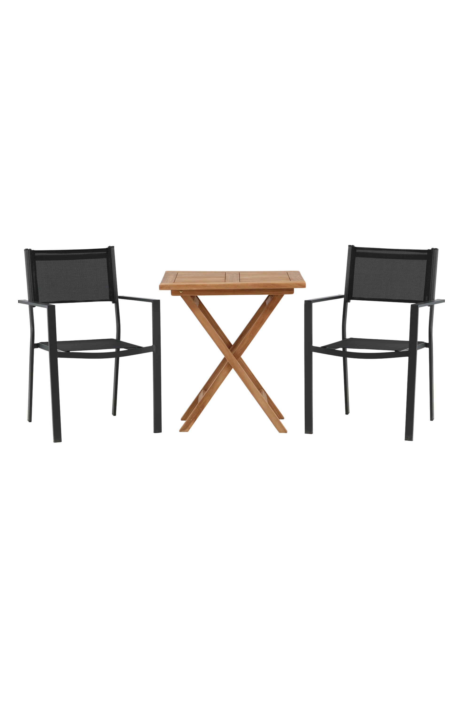 Kenya Outdoor-Tischset 70cm/2St. in Schwarz präsentiert im Onlineshop von KAQTU Design AG. Gartentischset ist von Venture Home