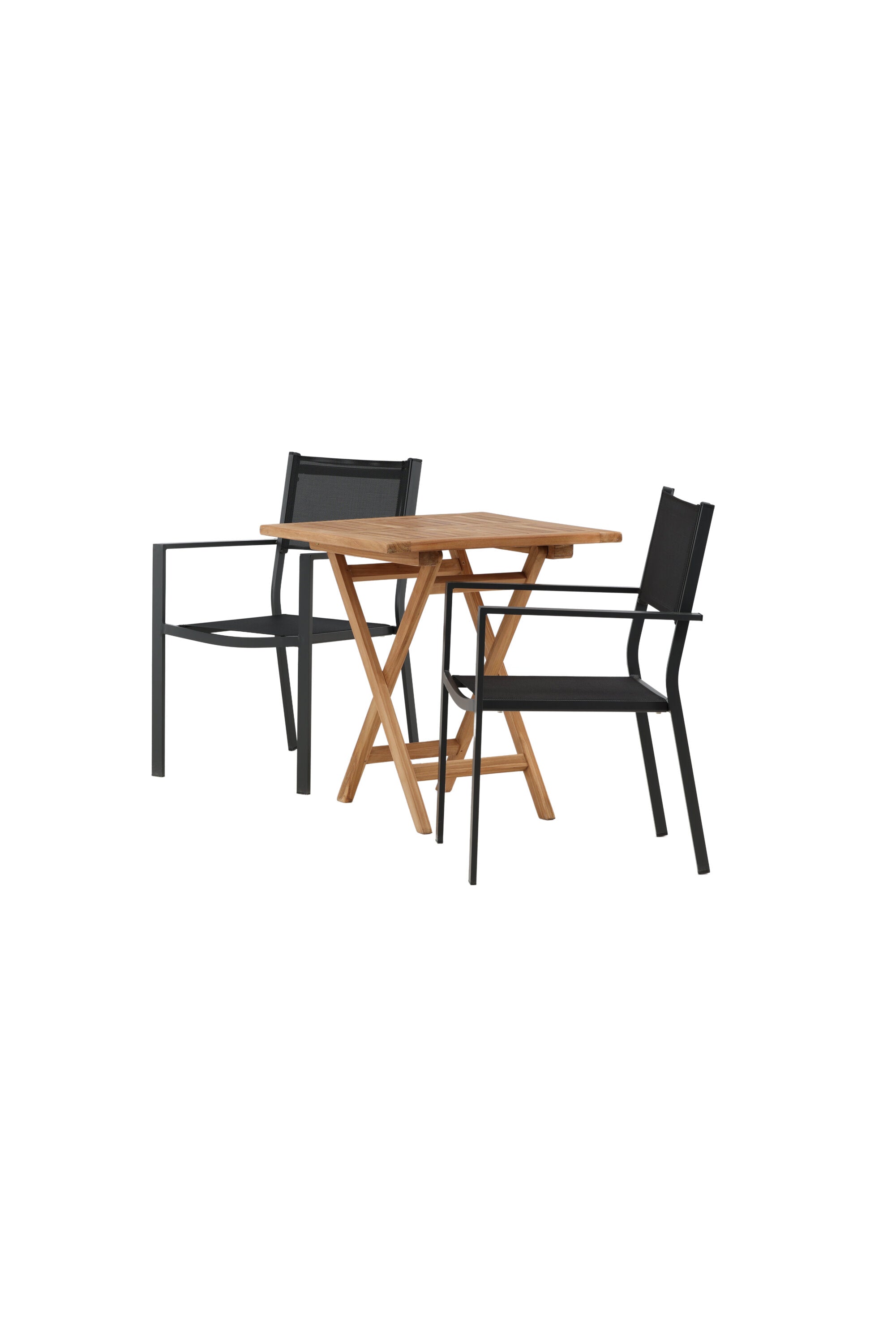 Kenya Outdoor-Tischset 70cm/2St. in Schwarz präsentiert im Onlineshop von KAQTU Design AG. Gartentischset ist von Venture Home