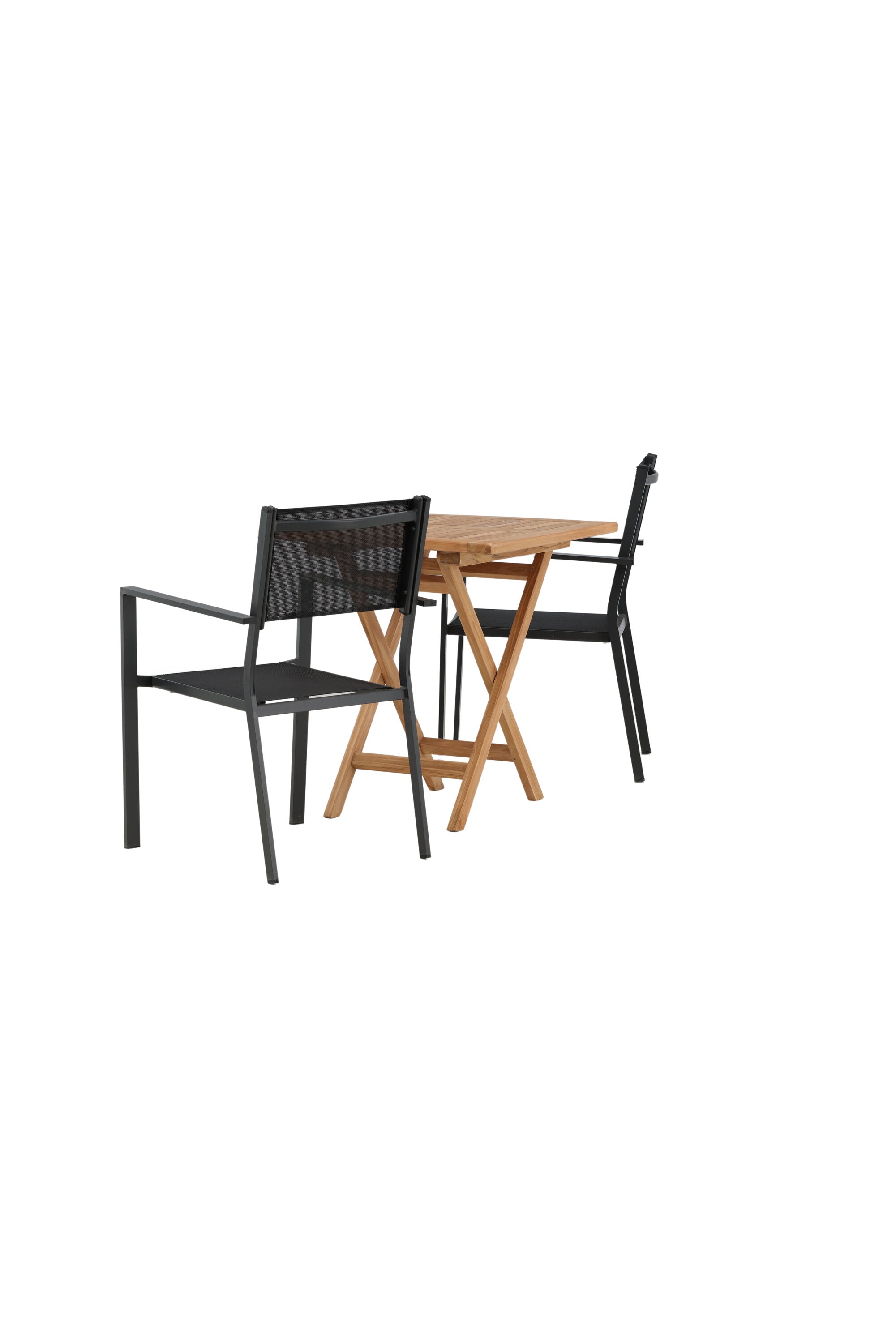Kenya Outdoor-Tischset 70cm/2St. in Schwarz präsentiert im Onlineshop von KAQTU Design AG. Gartentischset ist von Venture Home