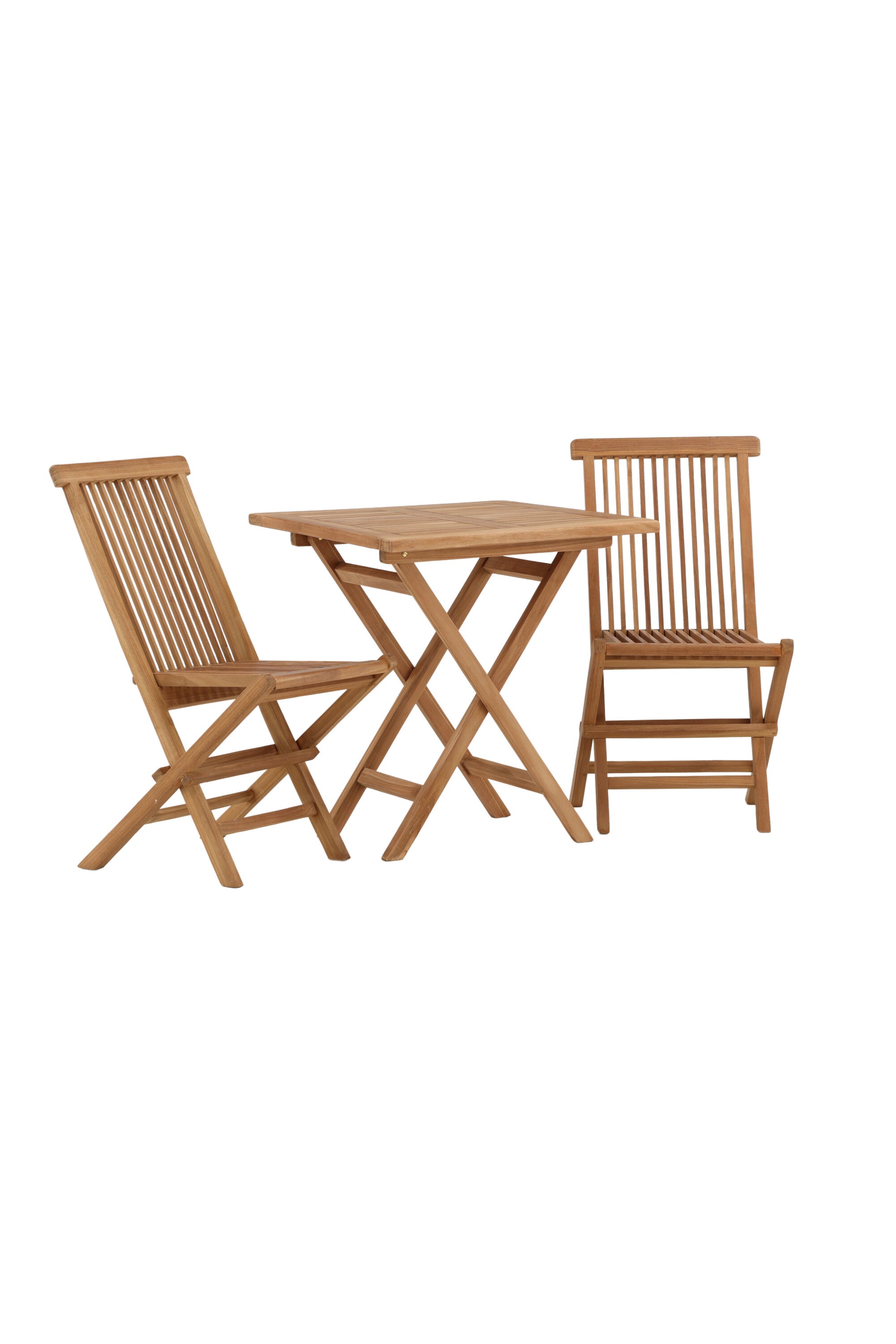Kenya Outdoor-Klapptischset ohne Armlehene 70cm/2St. in Natur / Grau präsentiert im Onlineshop von KAQTU Design AG. Gartentischset ist von Venture Home