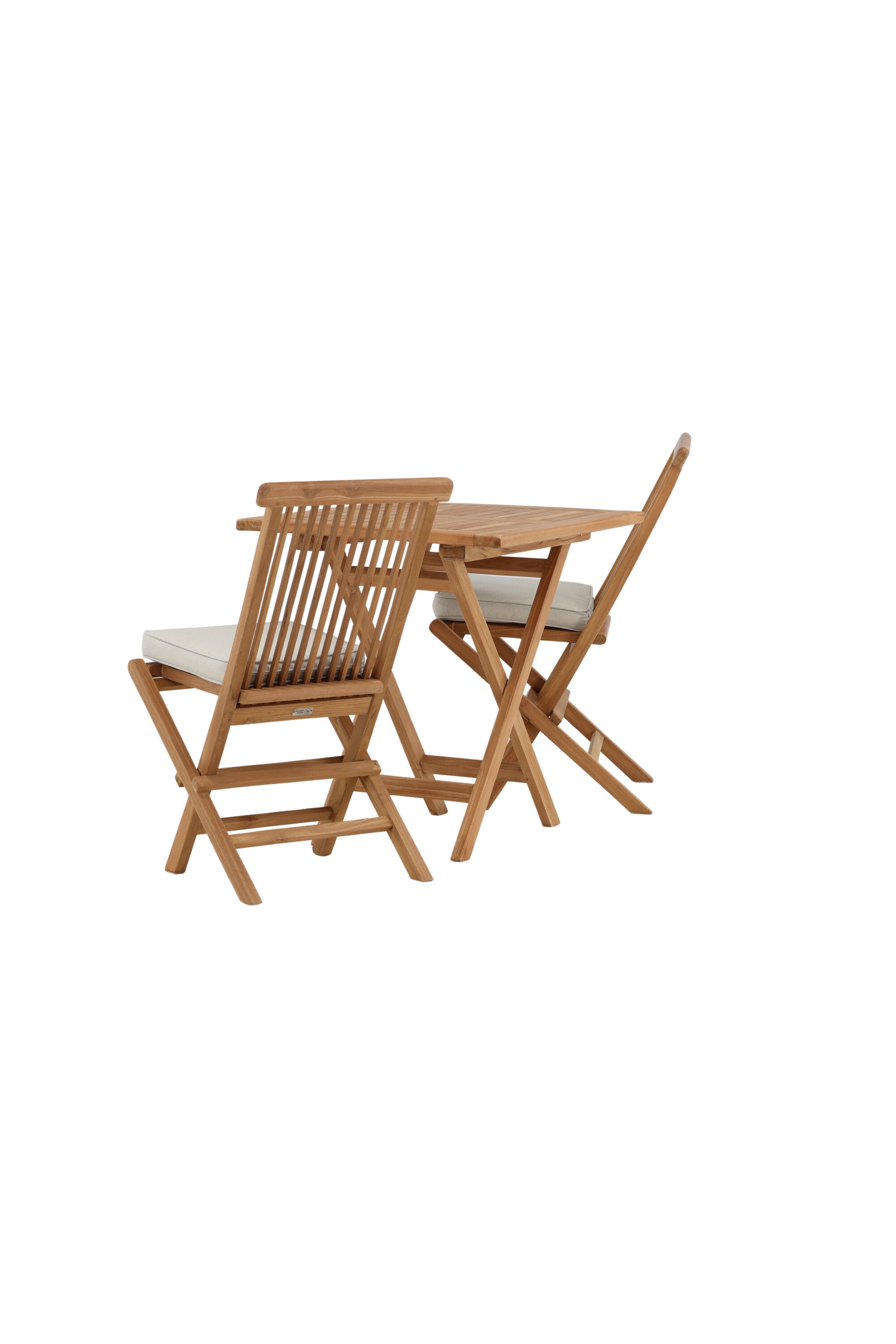 Kenya Outdoor-Klapptischset ohne Armlehene 70cm/2St. in Natur präsentiert im Onlineshop von KAQTU Design AG. Gartentischset ist von Venture Home