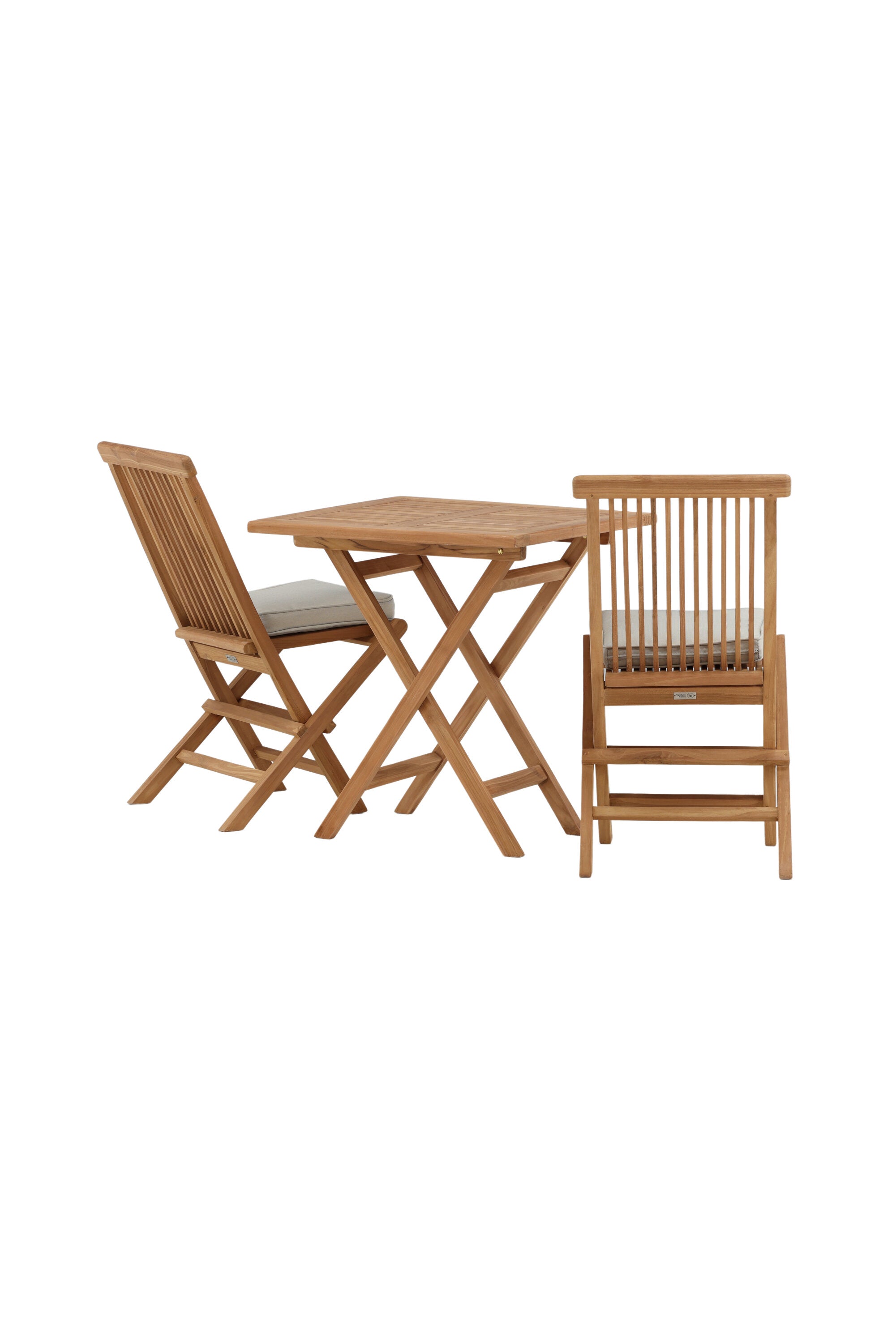 Kenya Outdoor-Klapptischset ohne Armlehene 70cm/2St. in Natur präsentiert im Onlineshop von KAQTU Design AG. Gartentischset ist von Venture Home