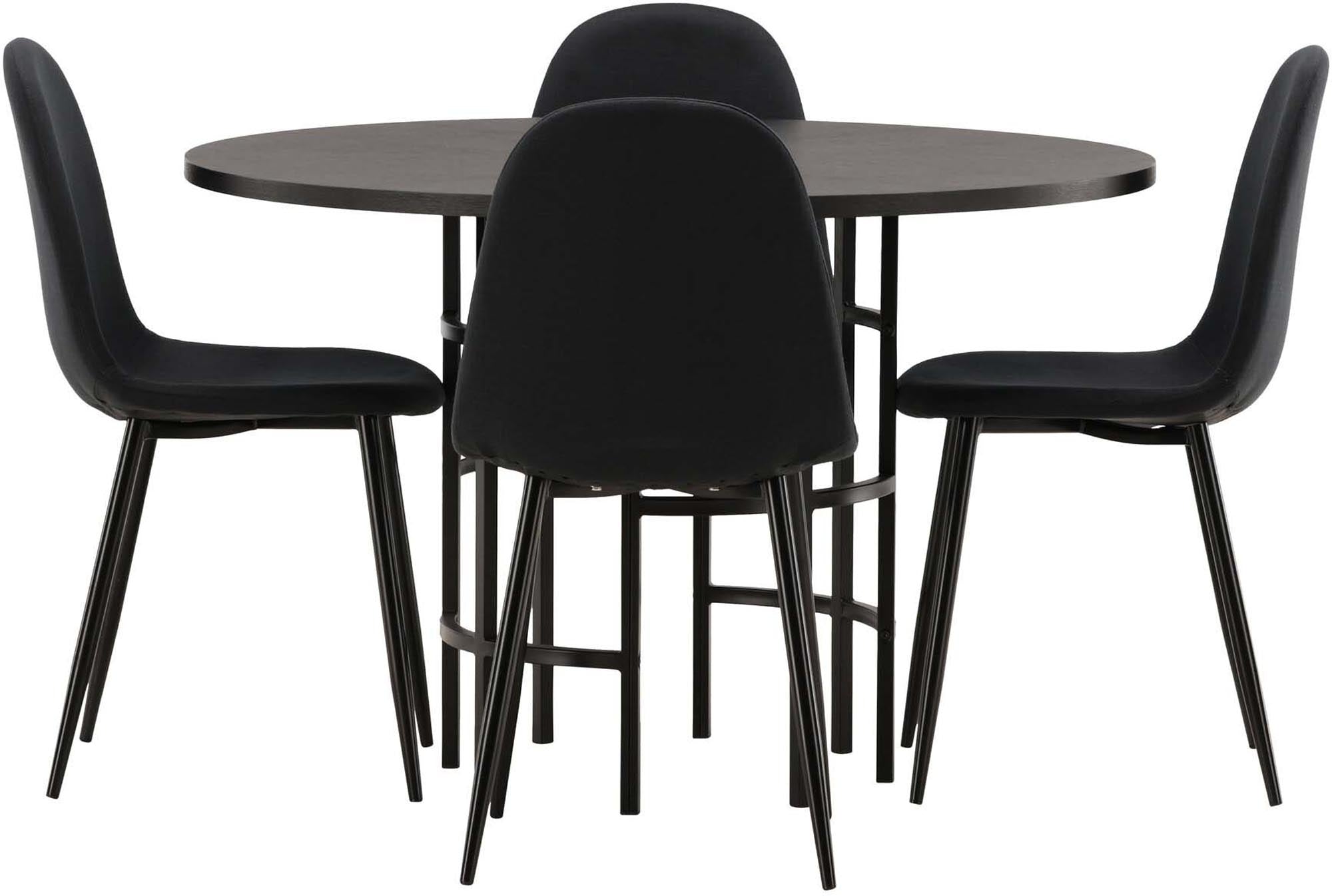 Elegantes Esszimmerset mit robustem Tisch und bequemen Stühlen für gesellige Abende. Ideal für Ihr Zuhause.