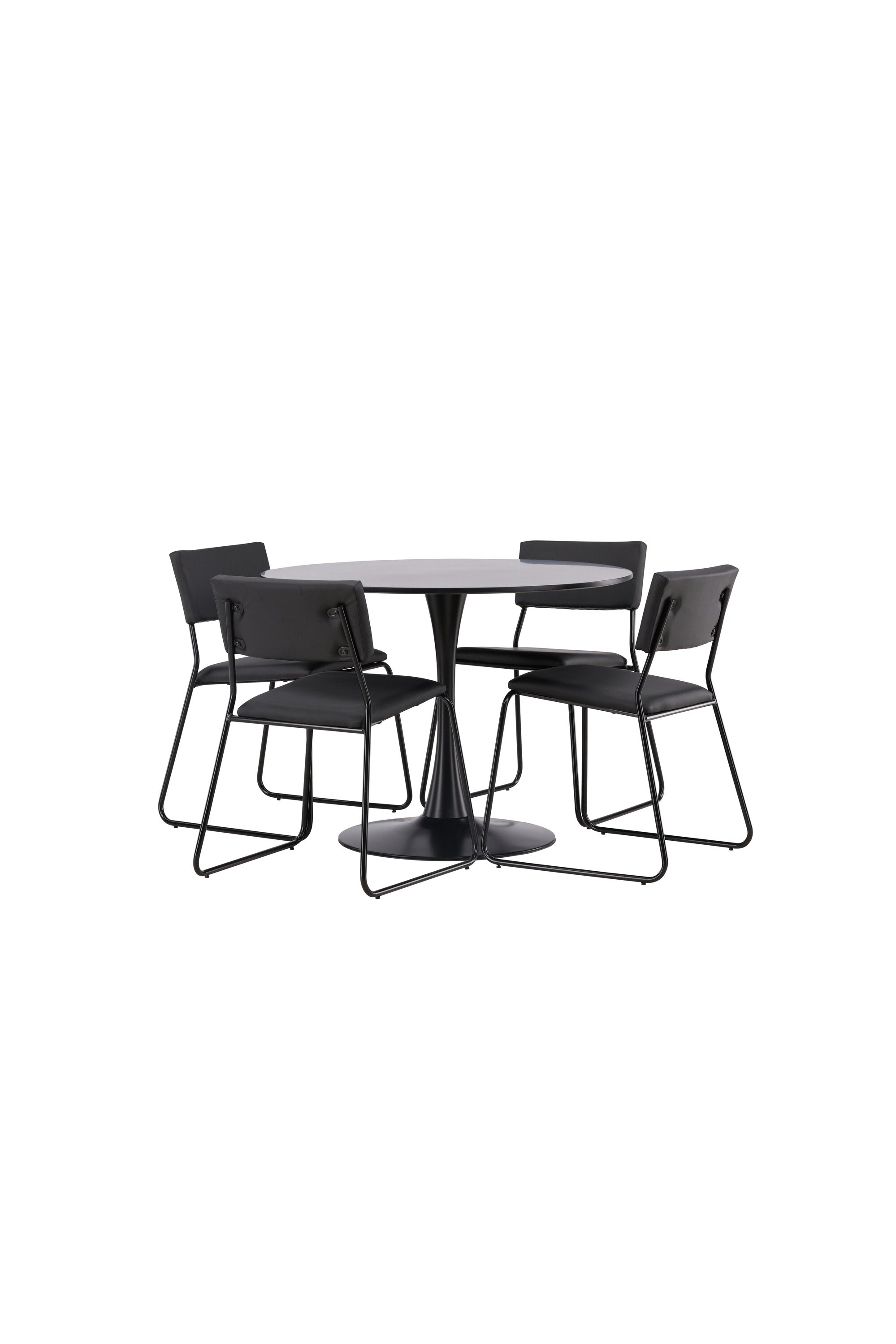 Glade Esszimmerset + Kenth ⌀100cm/4St. in Schwarz präsentiert im Onlineshop von KAQTU Design AG. Esszimmerset ist von Venture Home