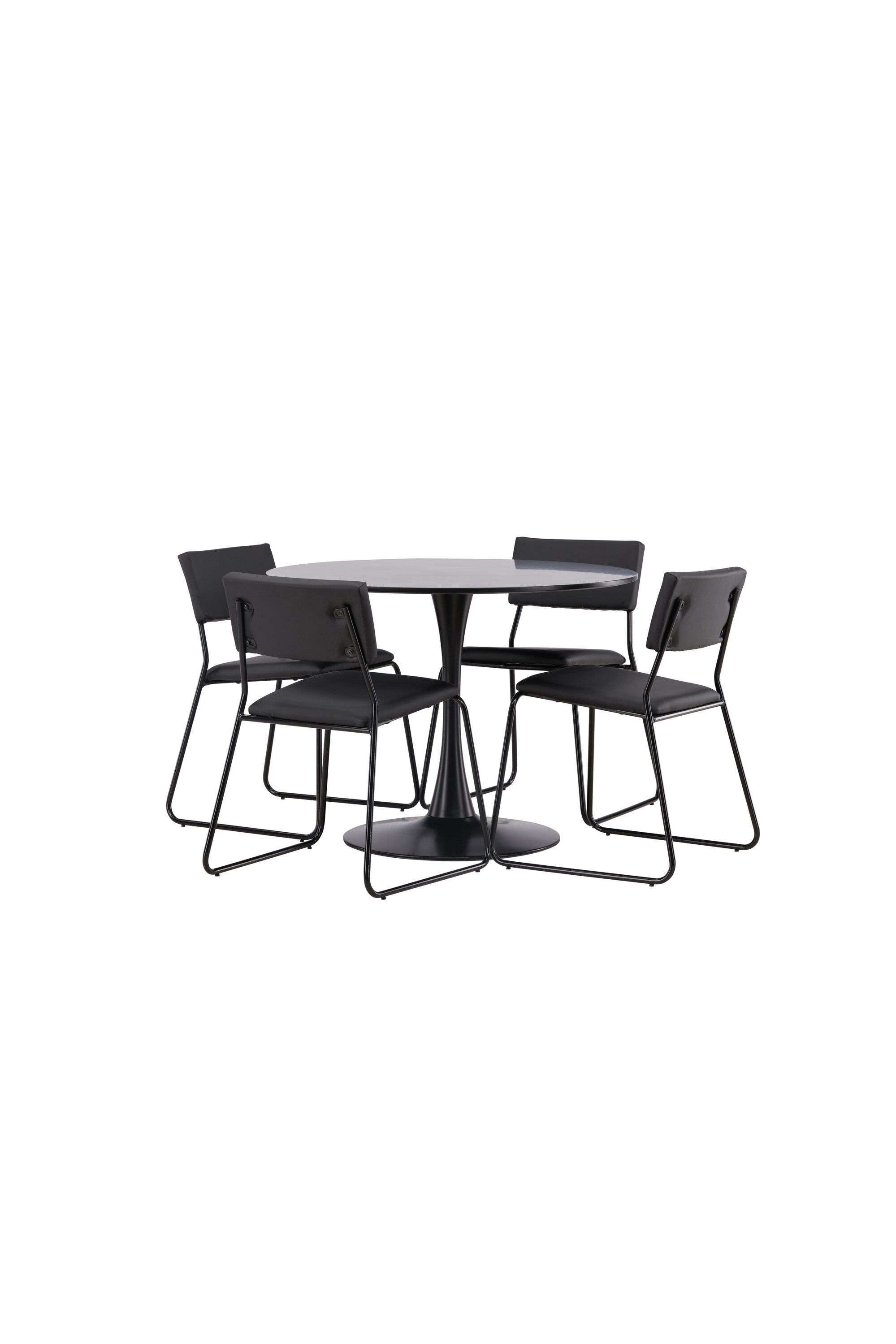 Glade Esszimmerset + Kenth ⌀100cm/4St. in Schwarz präsentiert im Onlineshop von KAQTU Design AG. Esszimmerset ist von Venture Home