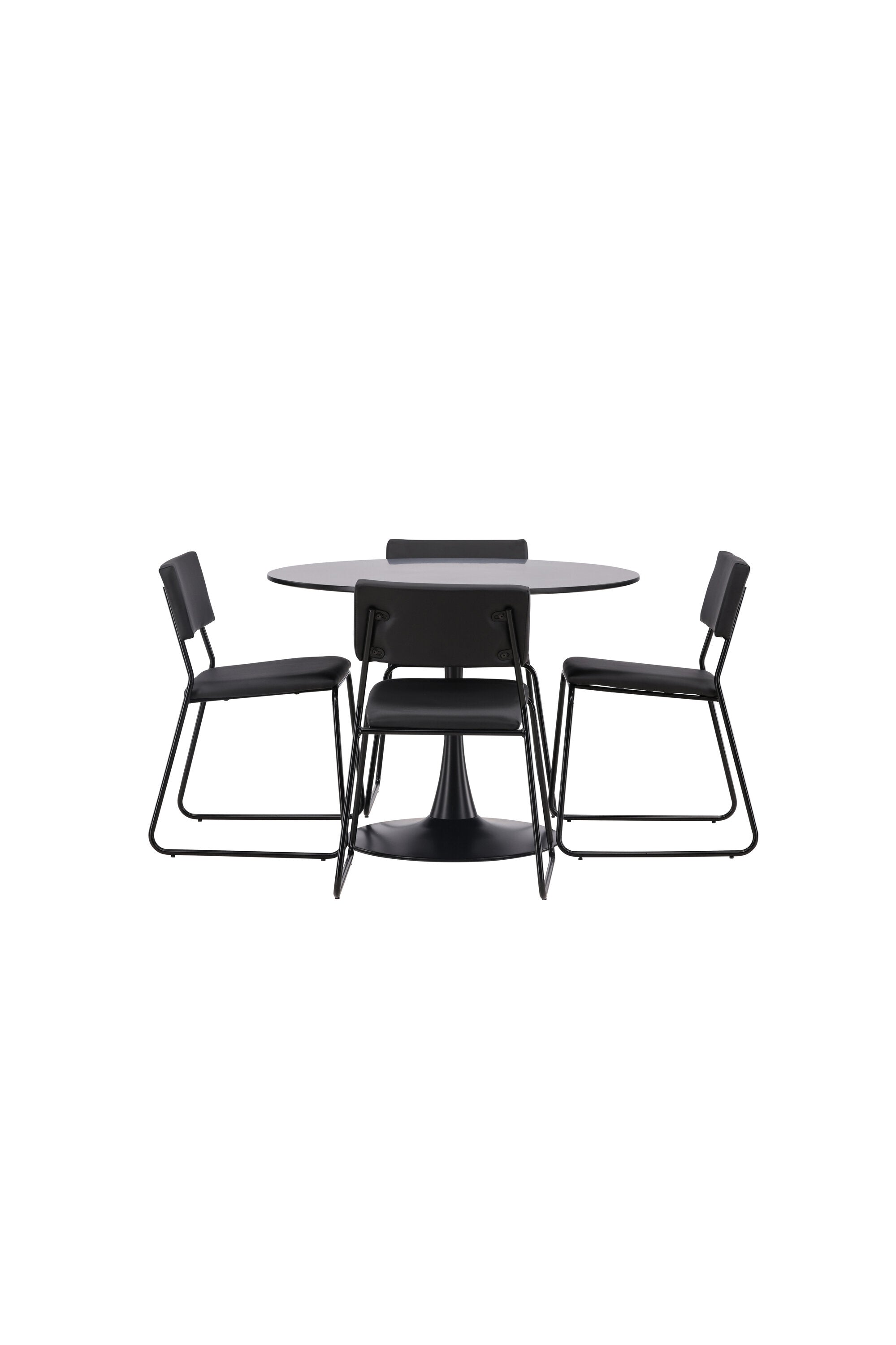 Glade Esszimmerset + Kenth ⌀100cm/4St. in Schwarz präsentiert im Onlineshop von KAQTU Design AG. Esszimmerset ist von Venture Home