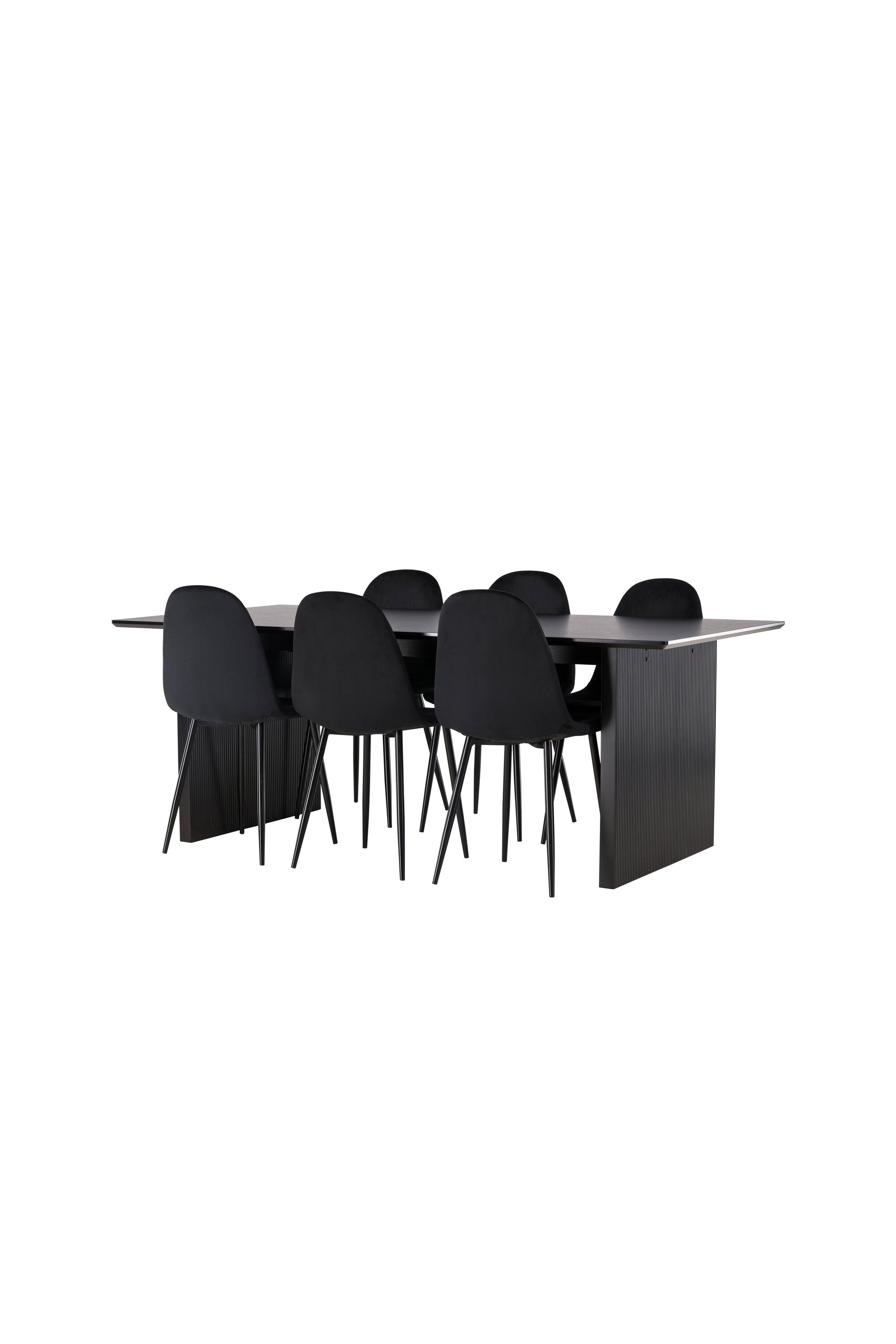 Vail Esszimmerset + Polar 200cm/6St. in Schwarz präsentiert im Onlineshop von KAQTU Design AG. Esszimmerset ist von Venture Home