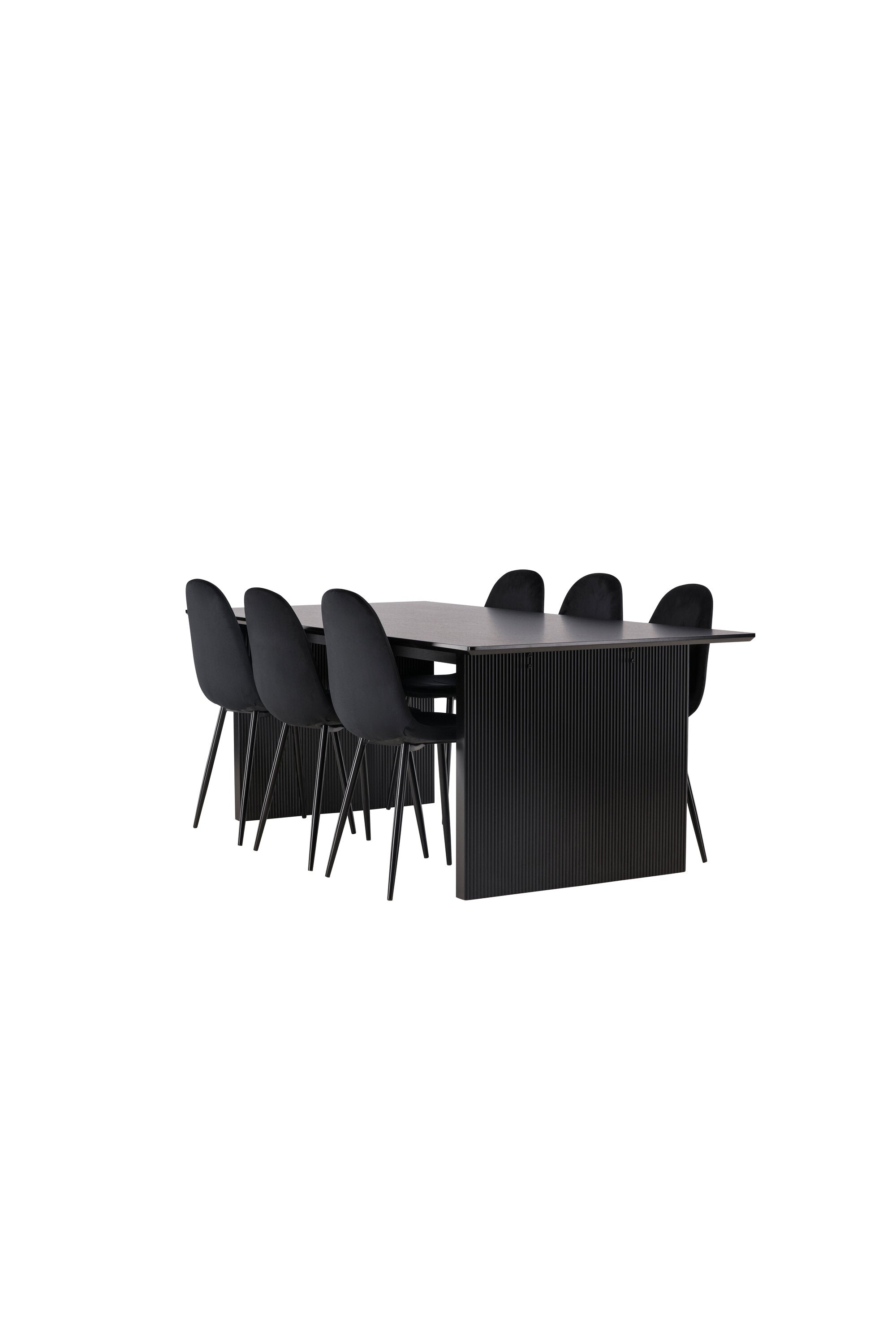 Vail Esszimmerset + Polar 200cm/6St. in Schwarz präsentiert im Onlineshop von KAQTU Design AG. Esszimmerset ist von Venture Home