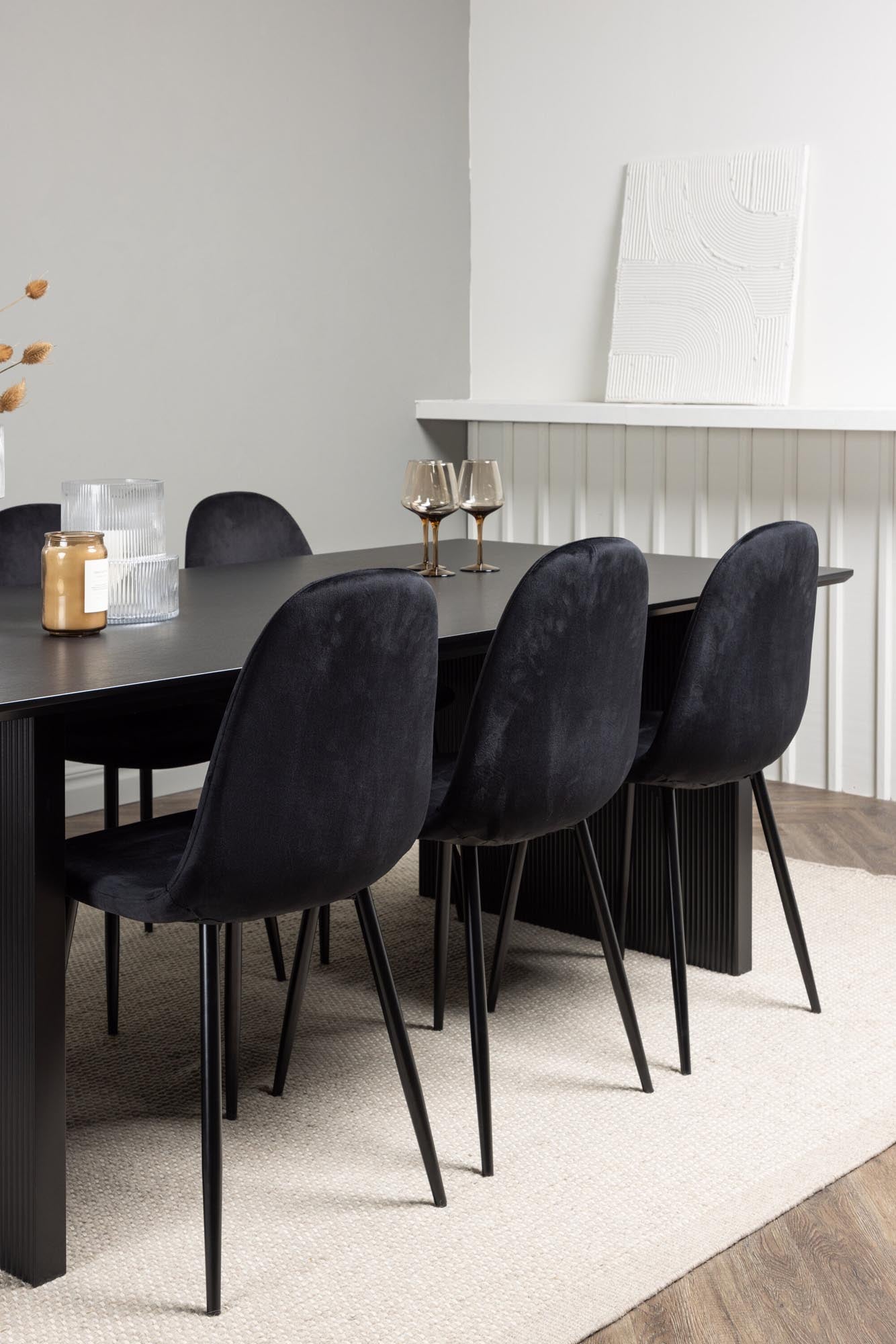 Elegantes Vail Esszimmerset 200cm mit 6 Stühlen von Venture Home.