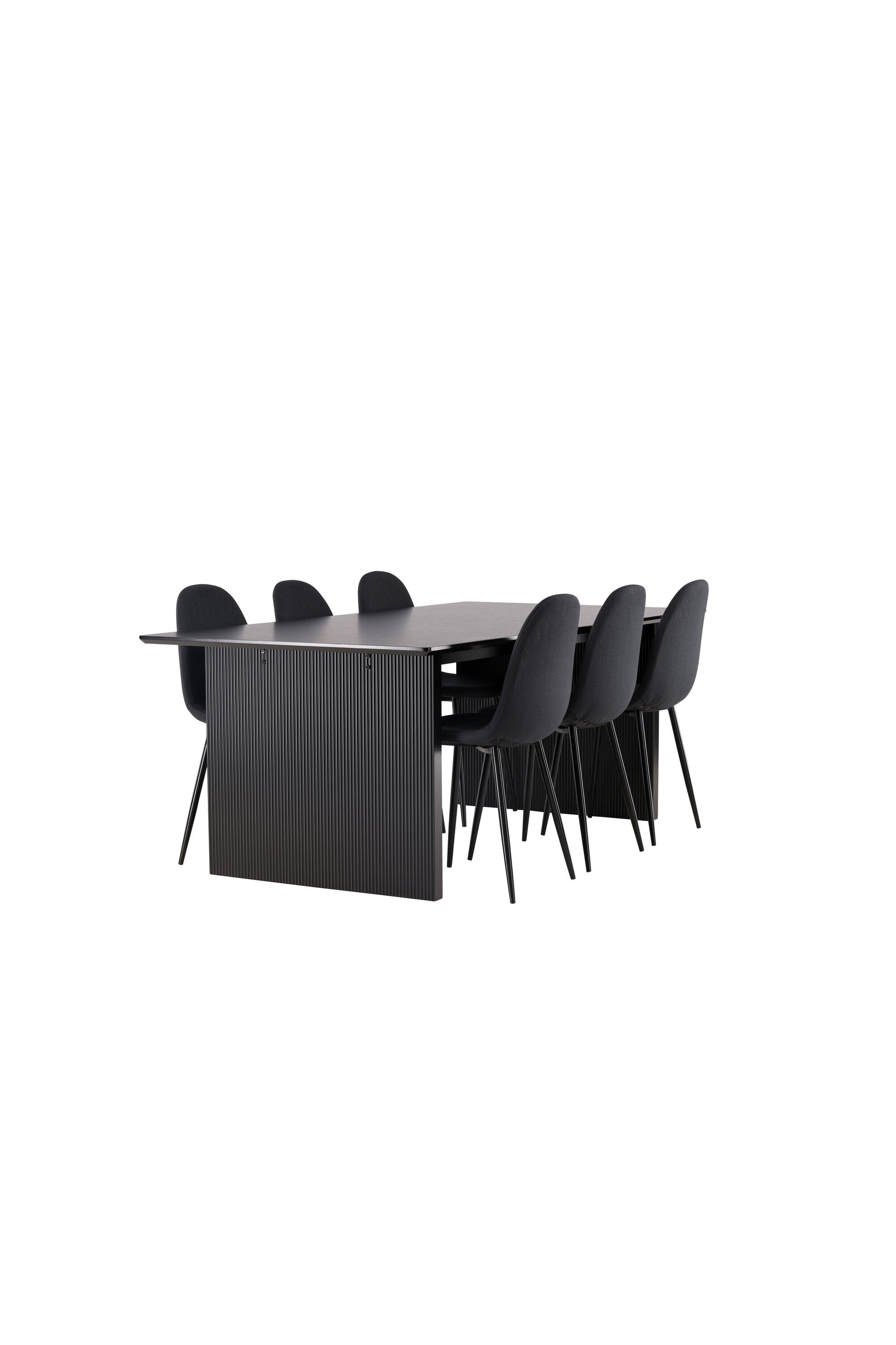 Vail Esszimmerset + Polar 200cm/6St. in Schwarz präsentiert im Onlineshop von KAQTU Design AG. Esszimmerset ist von Venture Home