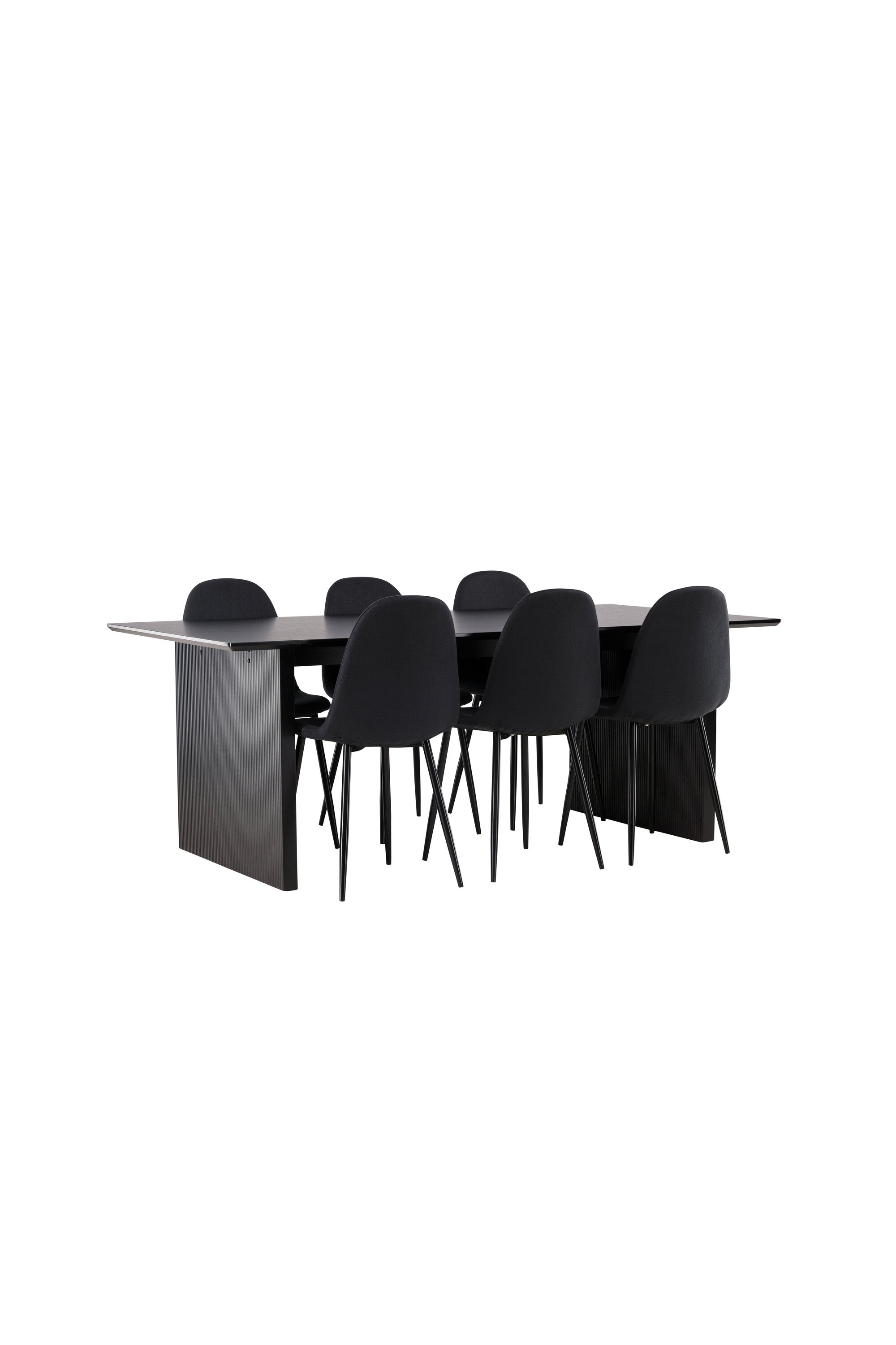Vail Esszimmerset + Polar 200cm/6St. in Schwarz präsentiert im Onlineshop von KAQTU Design AG. Esszimmerset ist von Venture Home