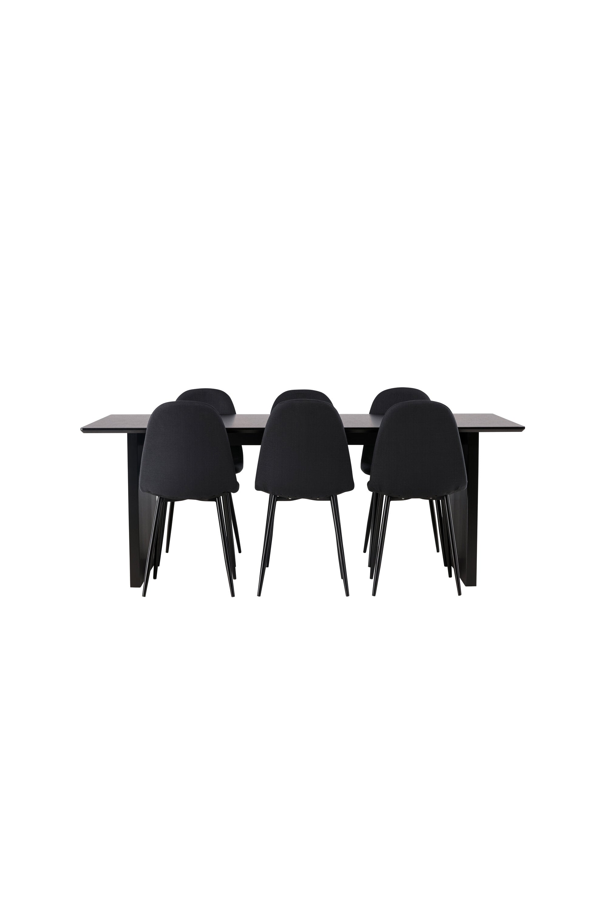 Vail Esszimmerset + Polar 200cm/6St. in Schwarz präsentiert im Onlineshop von KAQTU Design AG. Esszimmerset ist von Venture Home