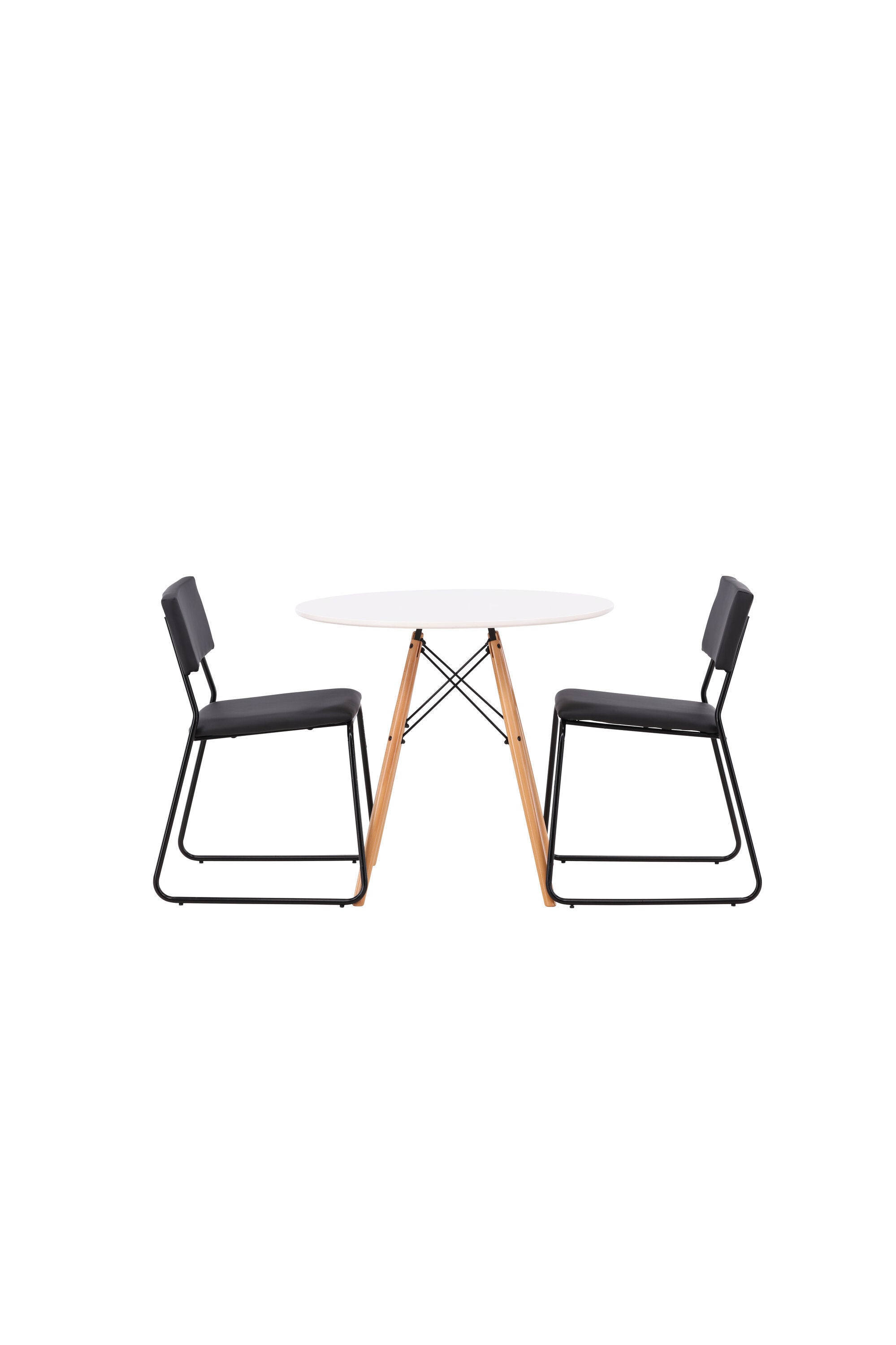 Danburi Esszimmerset + Kenth ⌀60cm/2St. in Schwarz präsentiert im Onlineshop von KAQTU Design AG. Esszimmerset ist von Venture Home