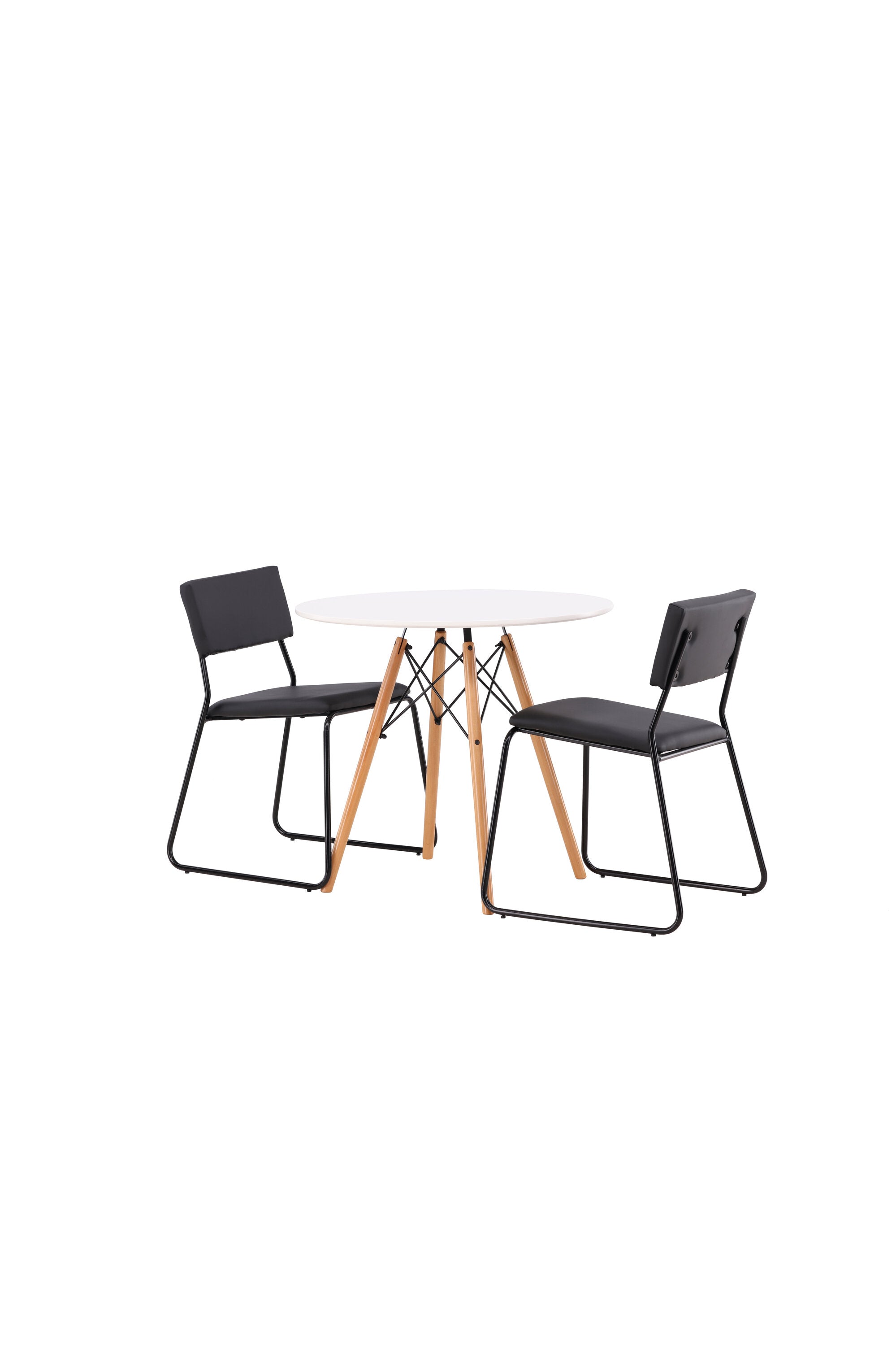Danburi Esszimmerset + Kenth ⌀60cm/2St. in Schwarz präsentiert im Onlineshop von KAQTU Design AG. Esszimmerset ist von Venture Home