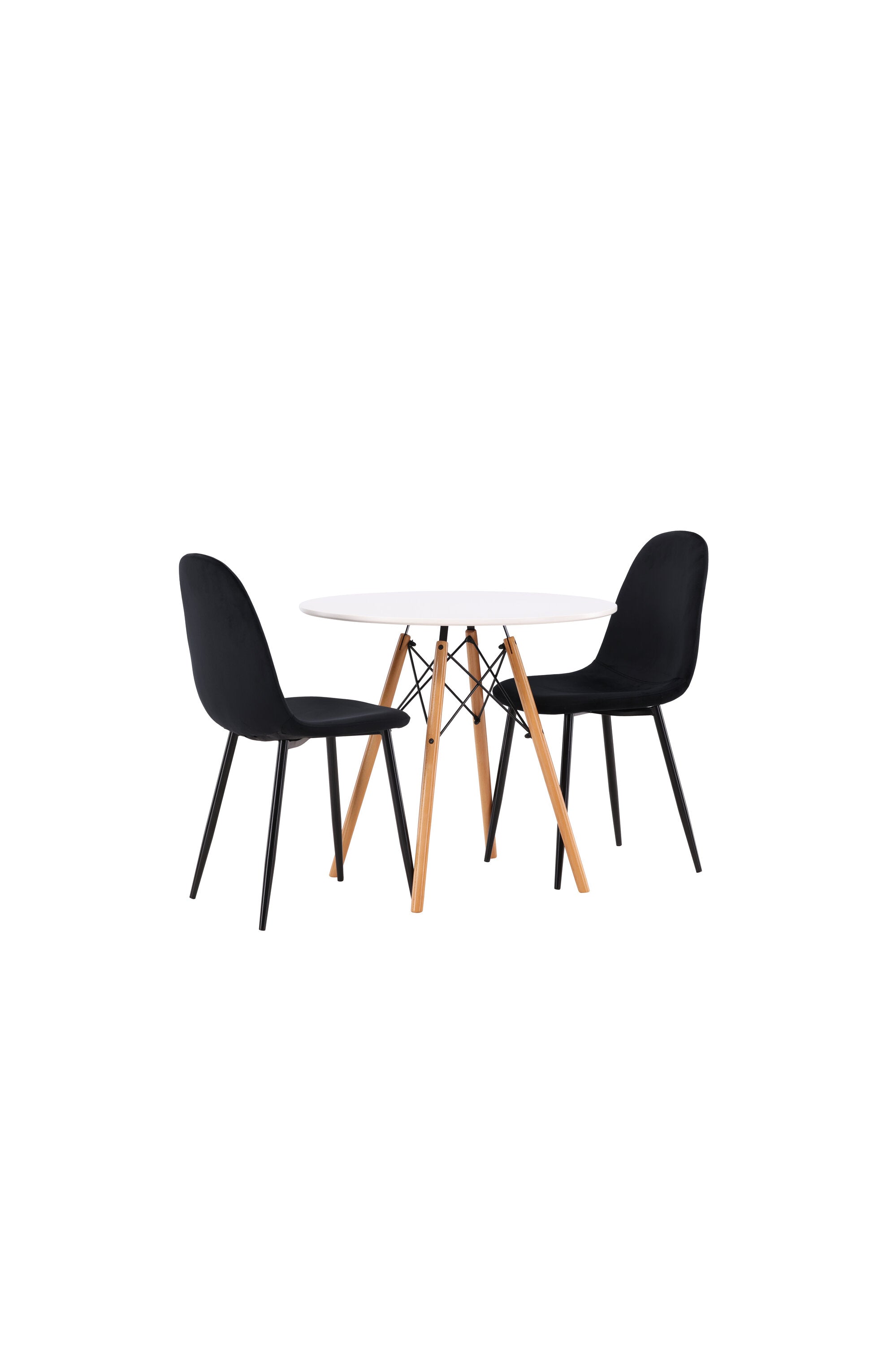 Danburi Esszimmerset + Polar ⌀60cm/2St. in Schwarz präsentiert im Onlineshop von KAQTU Design AG. Esszimmerset ist von Venture Home