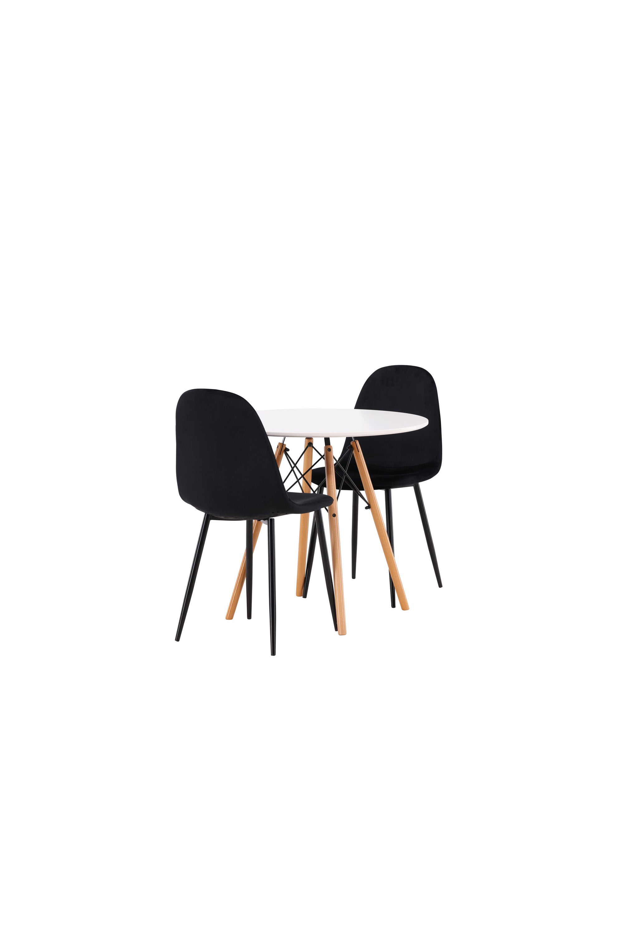 Danburi Esszimmerset + Polar ⌀60cm/2St. in Schwarz präsentiert im Onlineshop von KAQTU Design AG. Esszimmerset ist von Venture Home