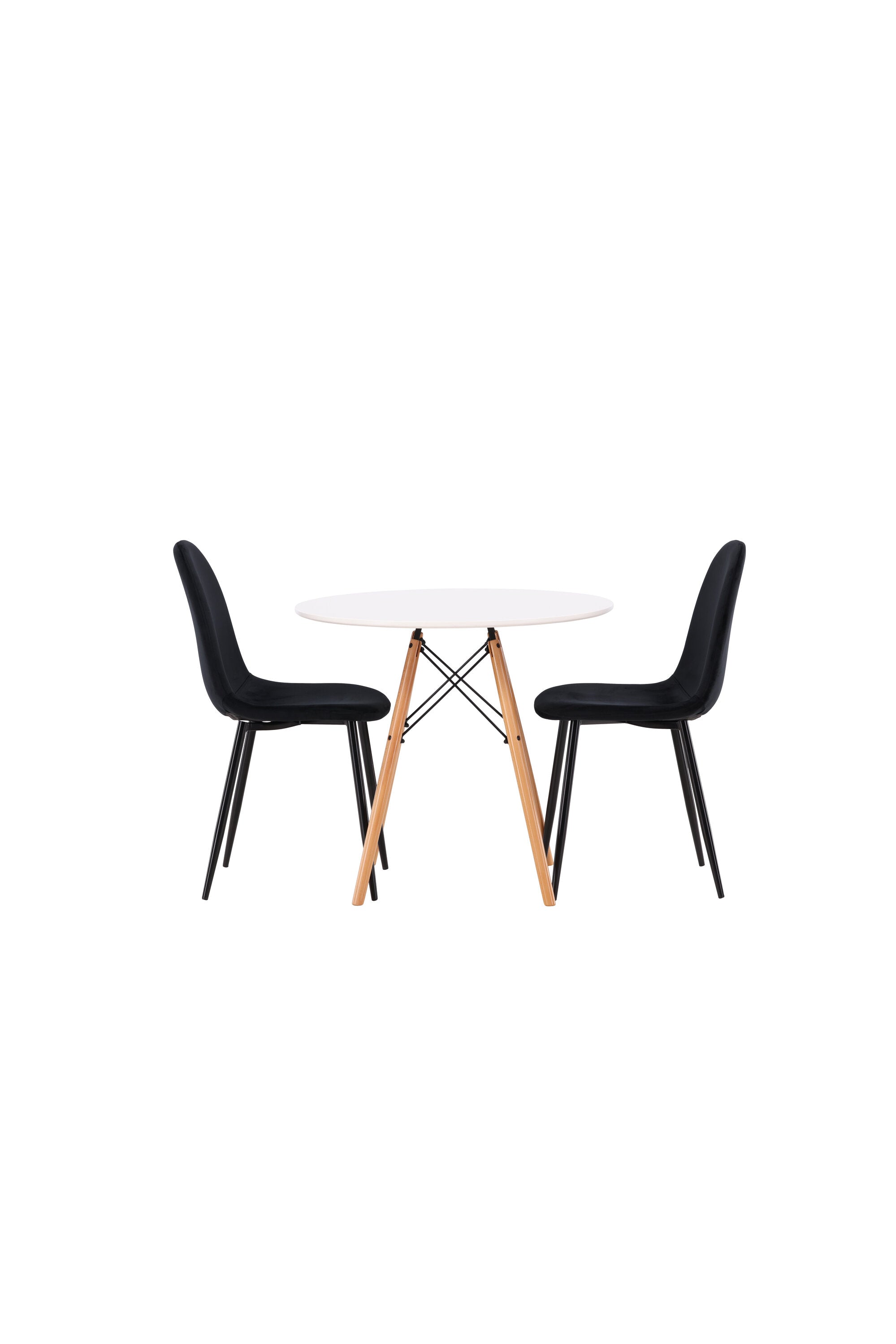 Danburi Esszimmerset + Polar ⌀60cm/2St. in Schwarz präsentiert im Onlineshop von KAQTU Design AG. Esszimmerset ist von Venture Home