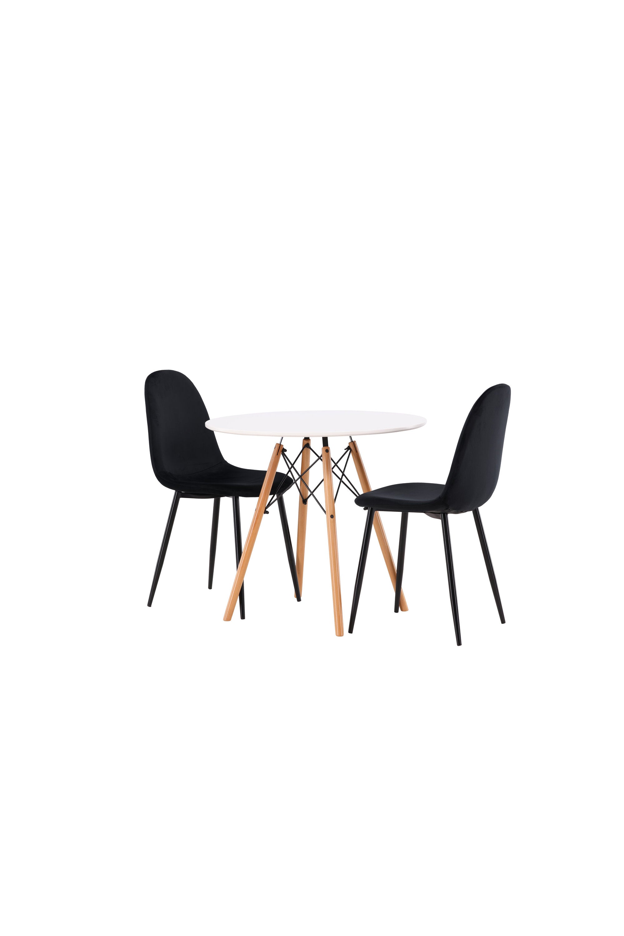 Danburi Esszimmerset + Polar ⌀60cm/2St. in Schwarz präsentiert im Onlineshop von KAQTU Design AG. Esszimmerset ist von Venture Home