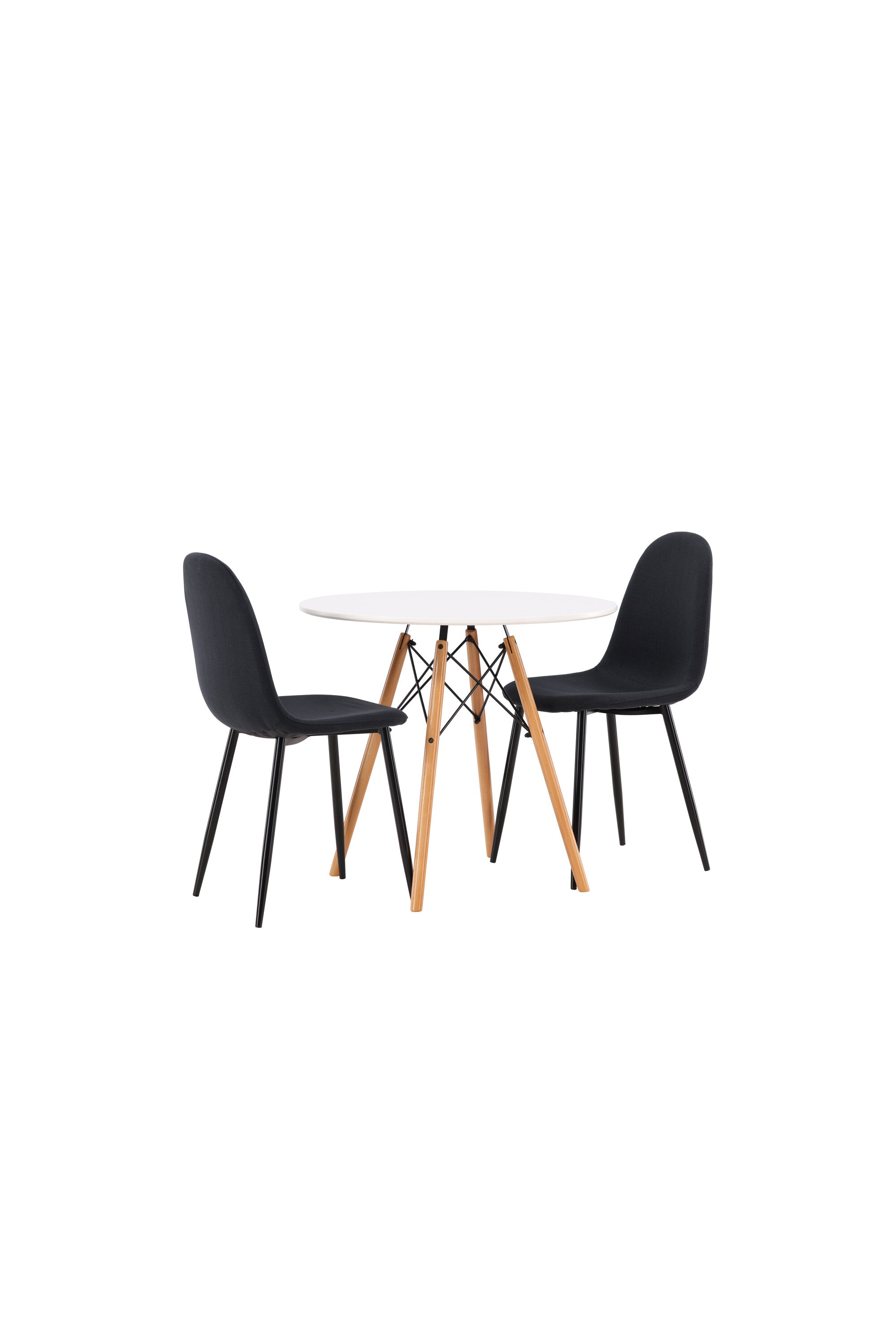 Danburi Esszimmerset + Polar ⌀60cm/2St. in Schwarz präsentiert im Onlineshop von KAQTU Design AG. Esszimmerset ist von Venture Home