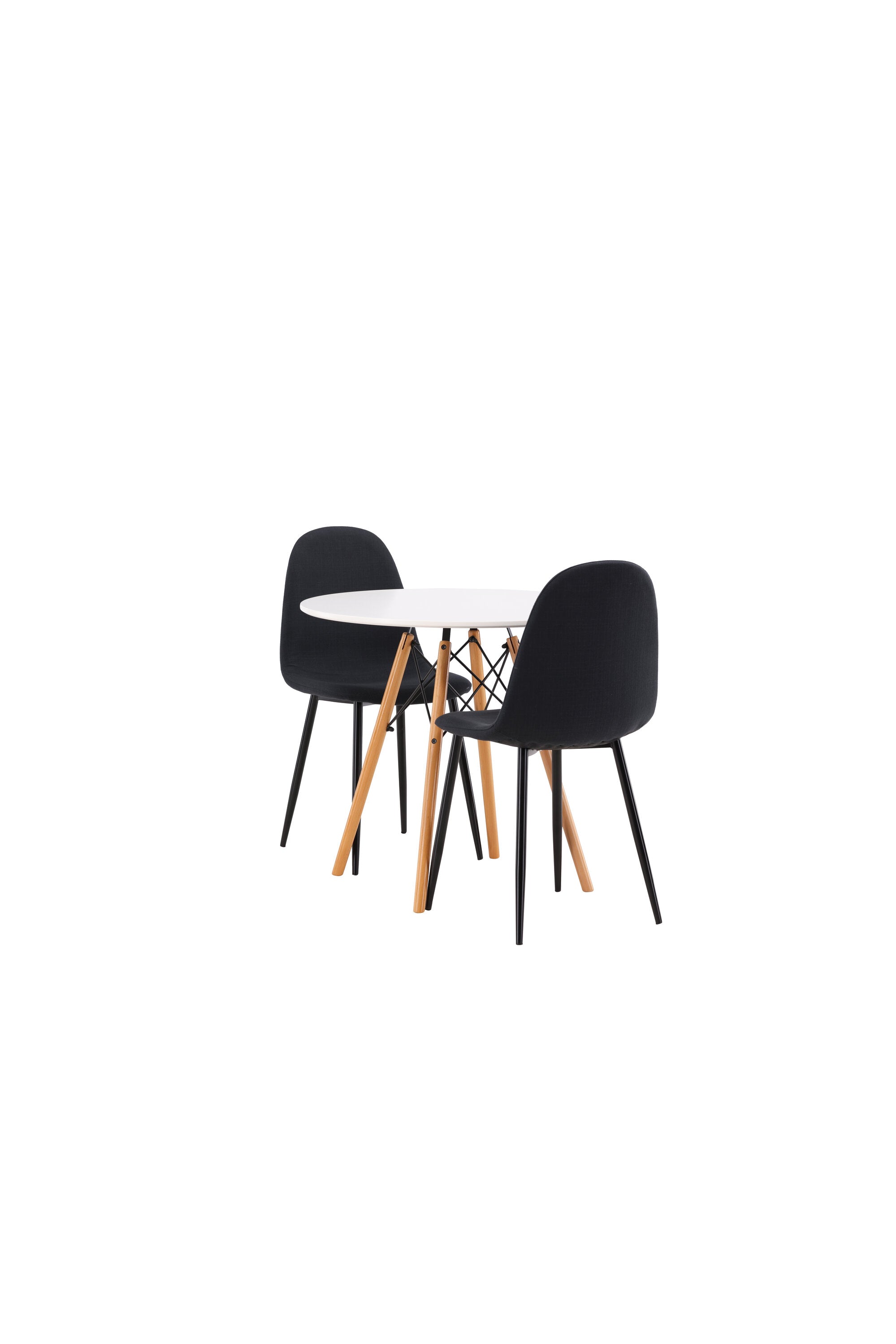 Danburi Esszimmerset + Polar ⌀60cm/2St. in Schwarz präsentiert im Onlineshop von KAQTU Design AG. Esszimmerset ist von Venture Home