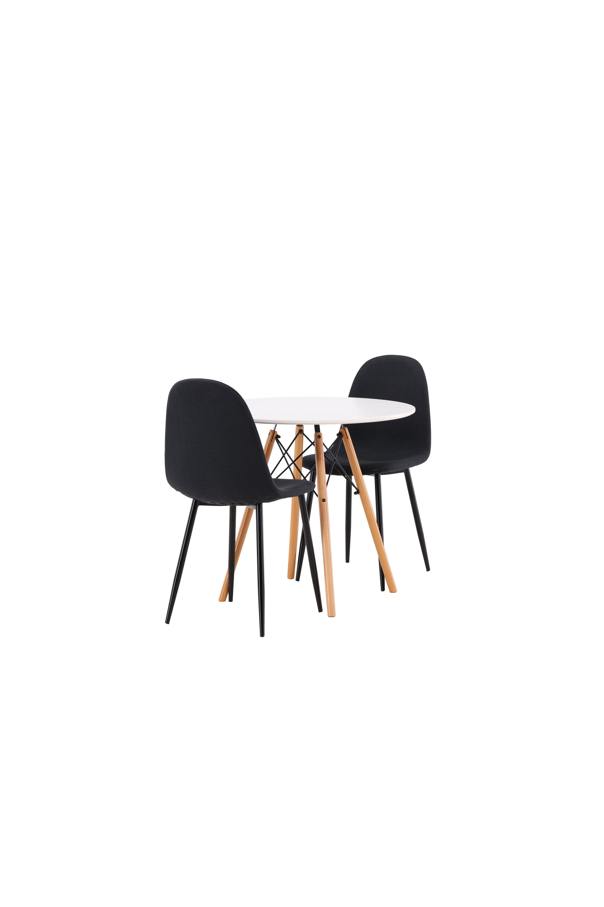Danburi Esszimmerset + Polar ⌀60cm/2St. in Schwarz präsentiert im Onlineshop von KAQTU Design AG. Esszimmerset ist von Venture Home