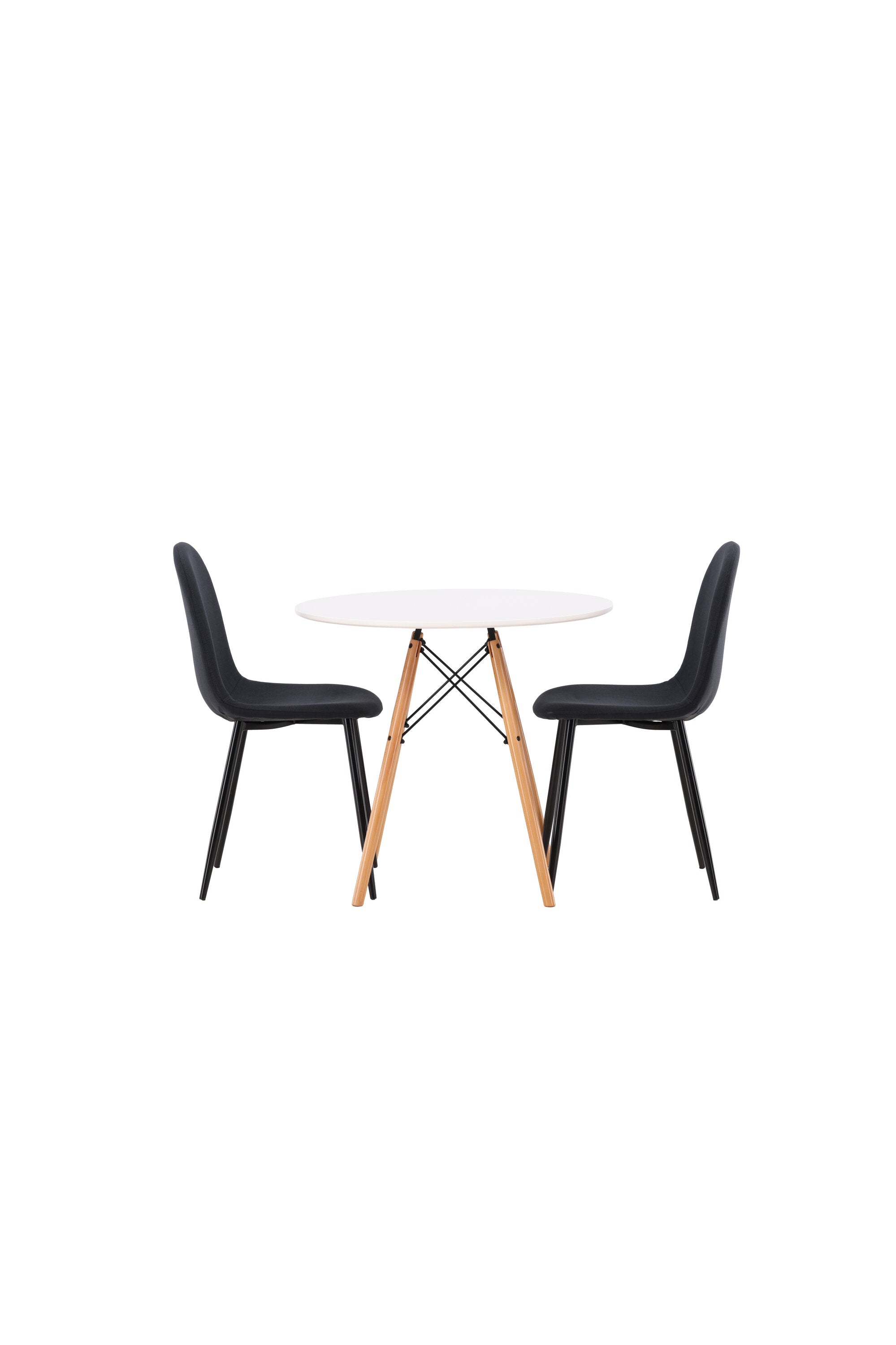 Danburi Esszimmerset + Polar ⌀60cm/2St. in Schwarz präsentiert im Onlineshop von KAQTU Design AG. Esszimmerset ist von Venture Home