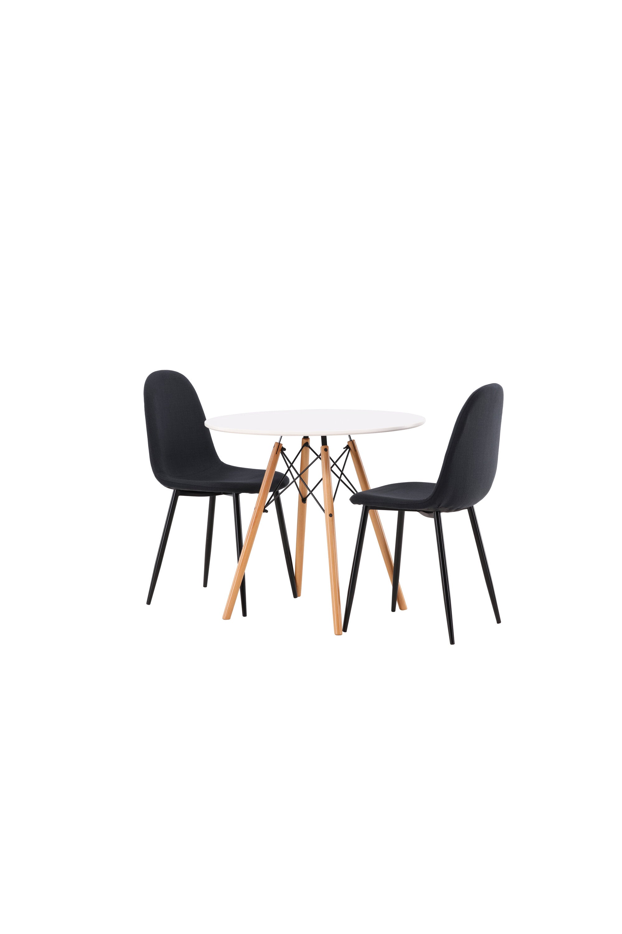 Danburi Esszimmerset + Polar ⌀60cm/2St. in Schwarz präsentiert im Onlineshop von KAQTU Design AG. Esszimmerset ist von Venture Home