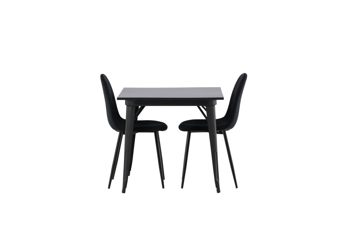 Tempe Esszimmerset + Polar 80cm/2St. in Schwarz präsentiert im Onlineshop von KAQTU Design AG. Esszimmerset ist von Venture Home