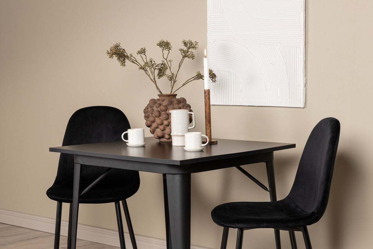 Tempe Esszimmerset + Polar 80cm/2St. in Schwarz präsentiert im Onlineshop von KAQTU Design AG. Esszimmerset ist von Venture Home