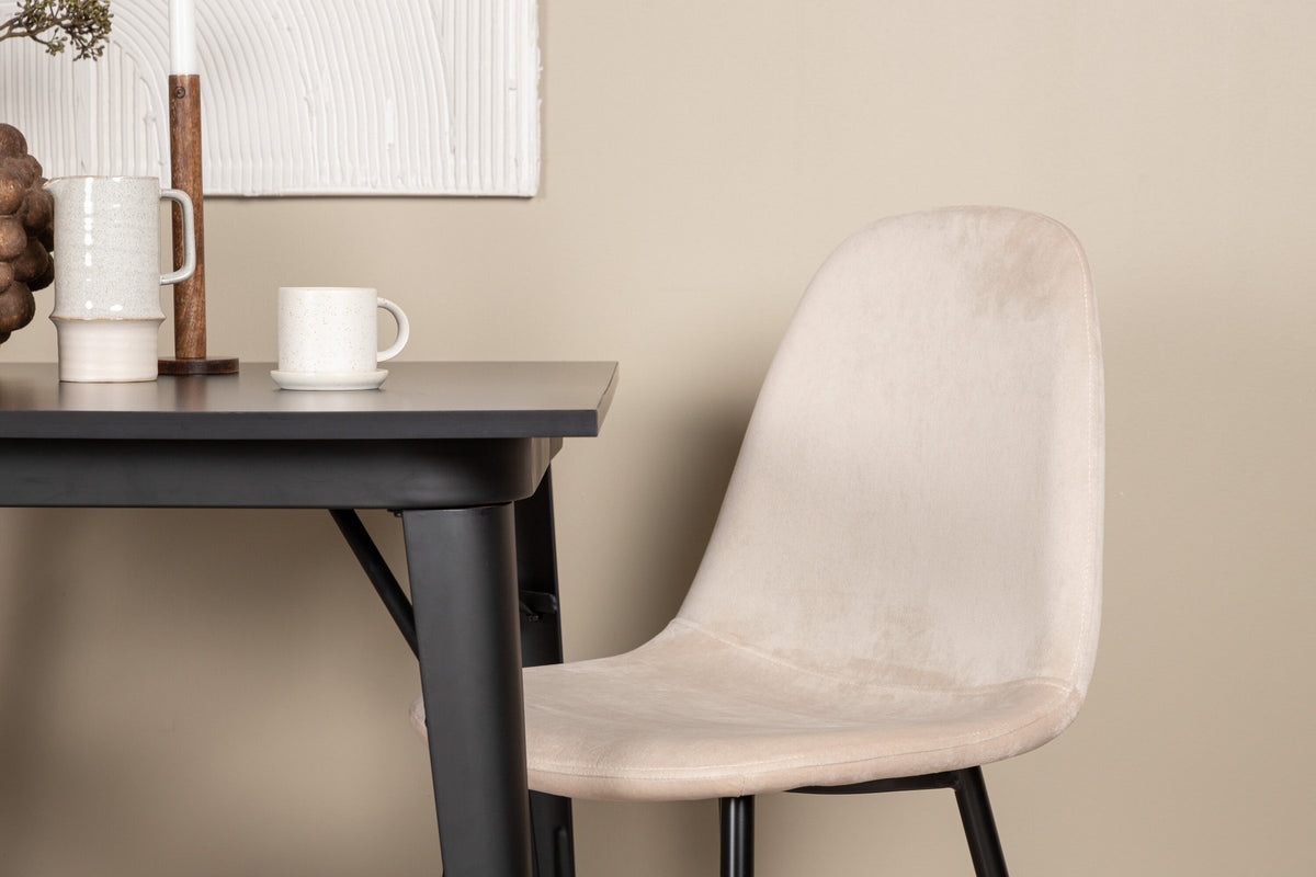 Tempe Esszimmerset + Polar 80cm/2St. in Beige, Schwarz präsentiert im Onlineshop von KAQTU Design AG. Esszimmerset ist von Venture Home