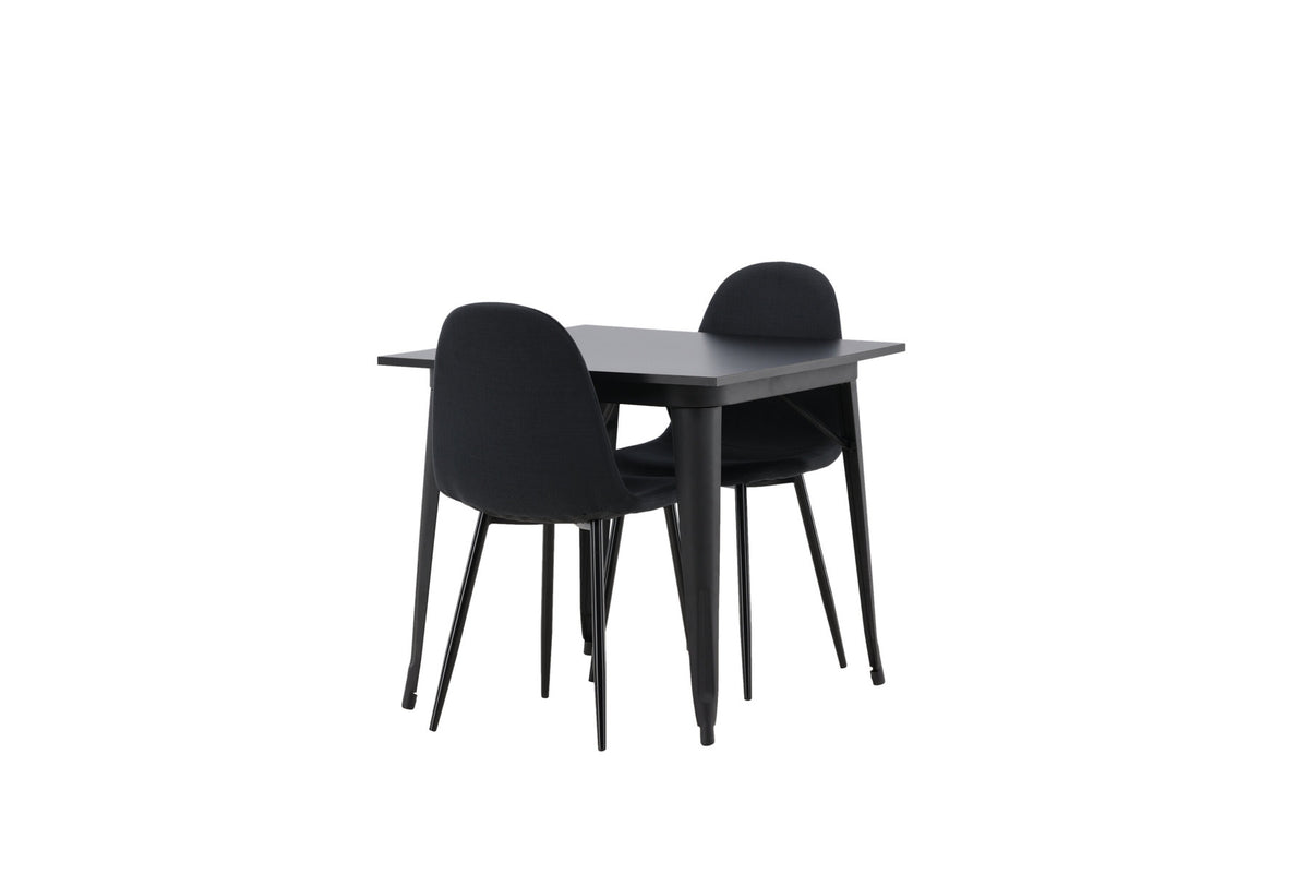 Tempe Esszimmerset + Polar 80cm/2St. in Schwarz präsentiert im Onlineshop von KAQTU Design AG. Esszimmerset ist von Venture Home