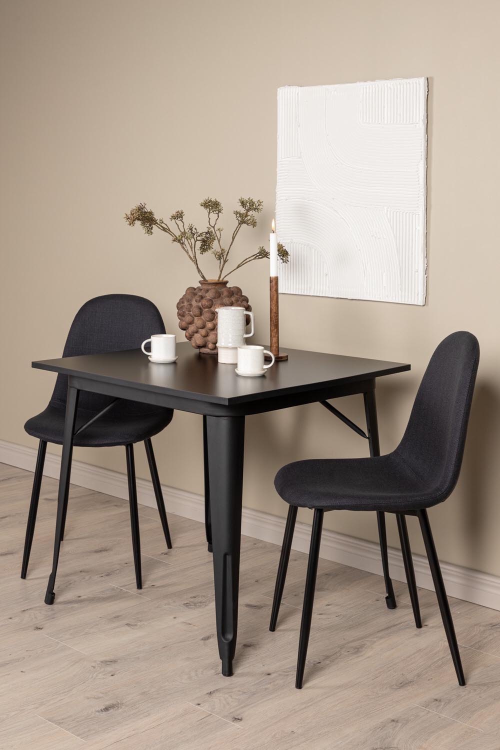 Tempe Esszimmerset + Polar 80cm/2St. in Schwarz präsentiert im Onlineshop von KAQTU Design AG. Esszimmerset ist von Venture Home