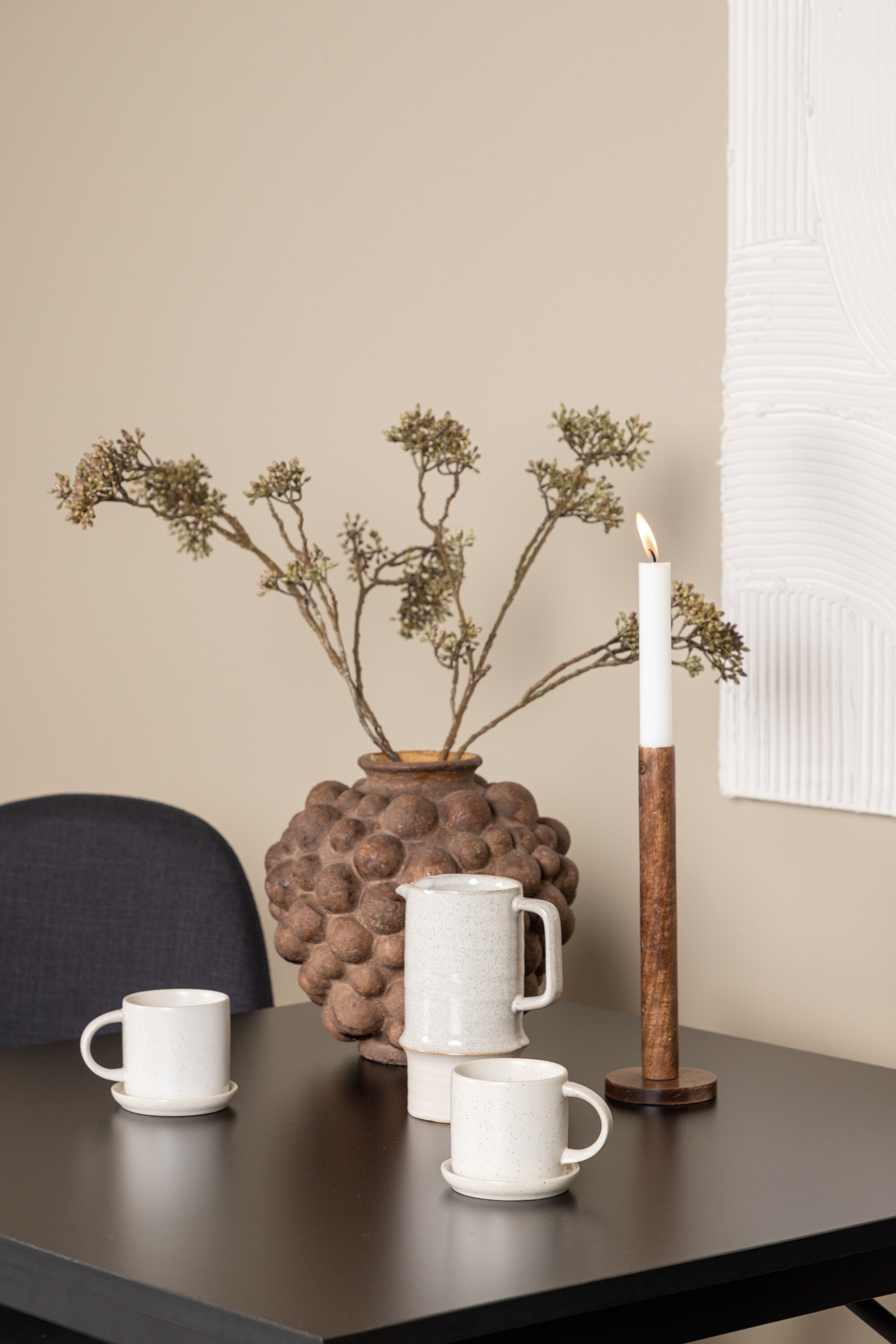 Tempe Esszimmerset + Polar 80cm/2St. in Schwarz präsentiert im Onlineshop von KAQTU Design AG. Esszimmerset ist von Venture Home