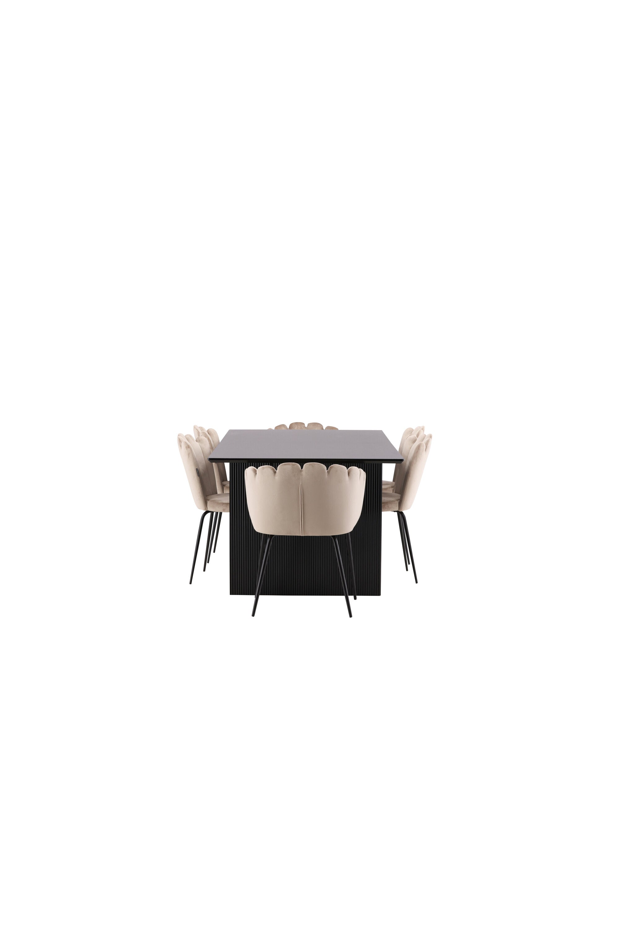 Vail Esszimmerset 200cm/4St. in Beige präsentiert im Onlineshop von KAQTU Design AG. Esszimmerset ist von Venture Home