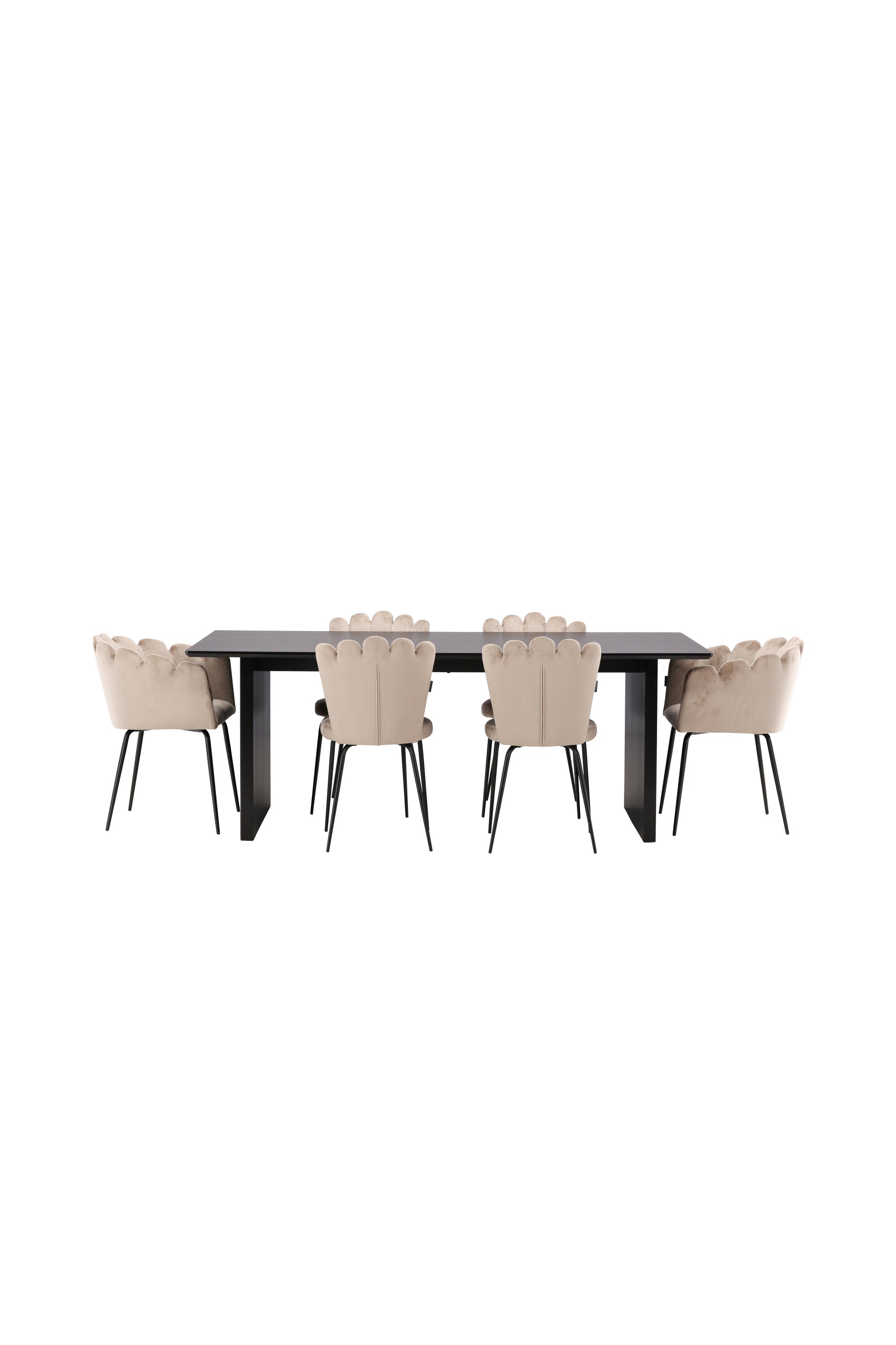 Vail Esszimmerset 200cm/4St. in Beige präsentiert im Onlineshop von KAQTU Design AG. Esszimmerset ist von Venture Home