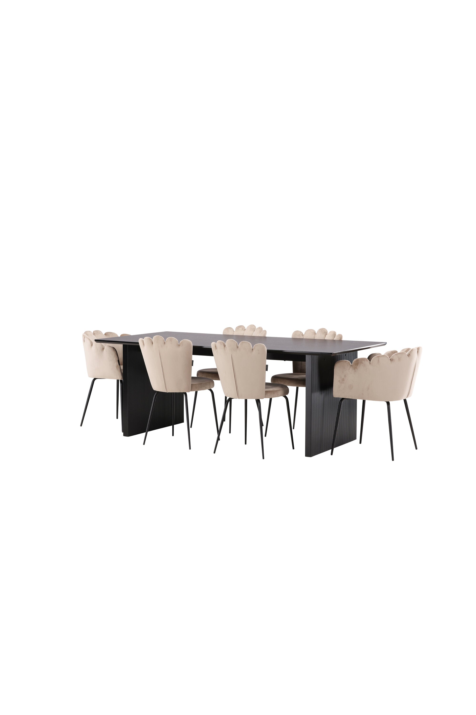 Vail Esszimmerset 200cm/4St. in Beige präsentiert im Onlineshop von KAQTU Design AG. Esszimmerset ist von Venture Home