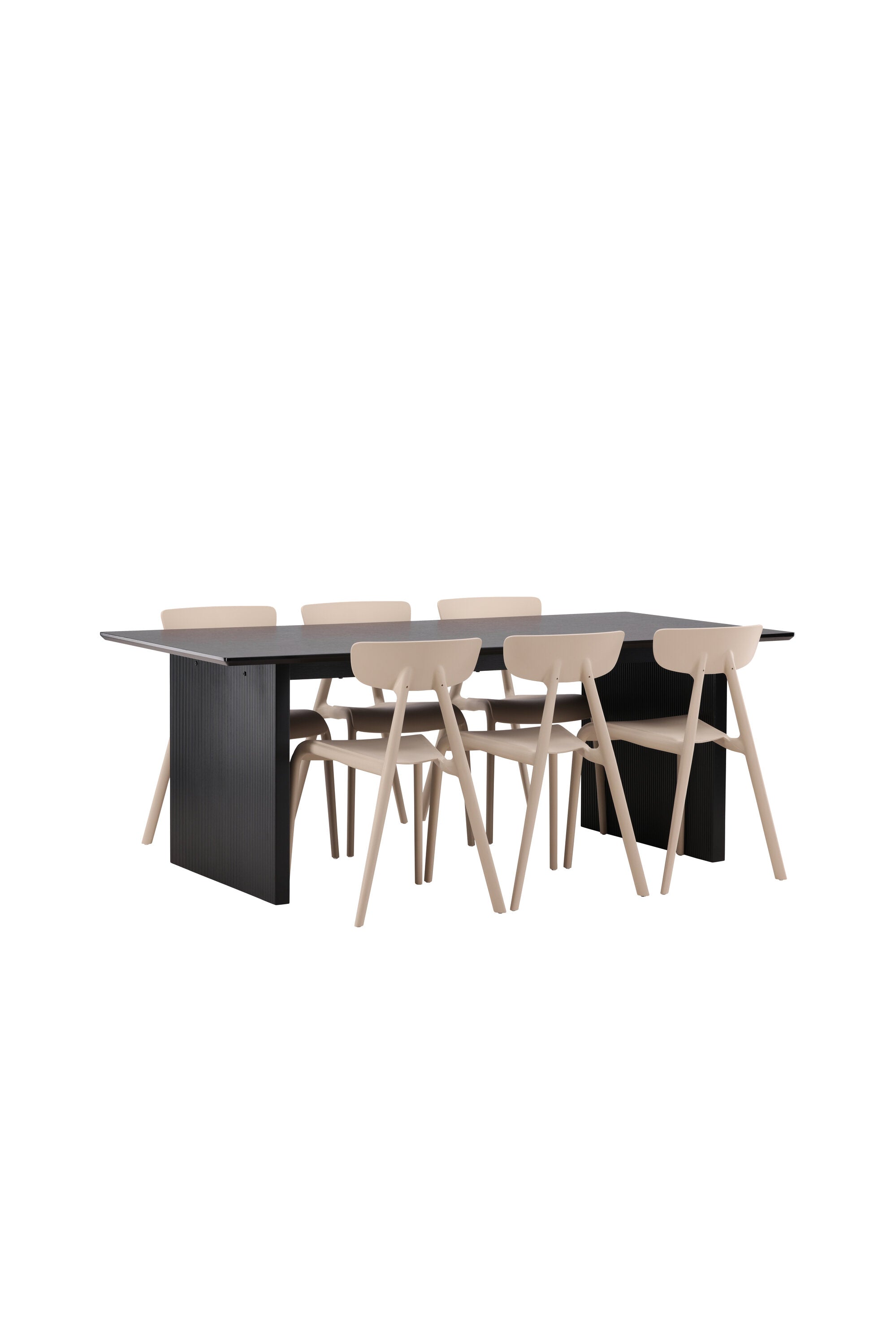 Vail Esszimmerset + Ursholmen 200cm/6St. in Beige präsentiert im Onlineshop von KAQTU Design AG. Esszimmerset ist von Venture Home