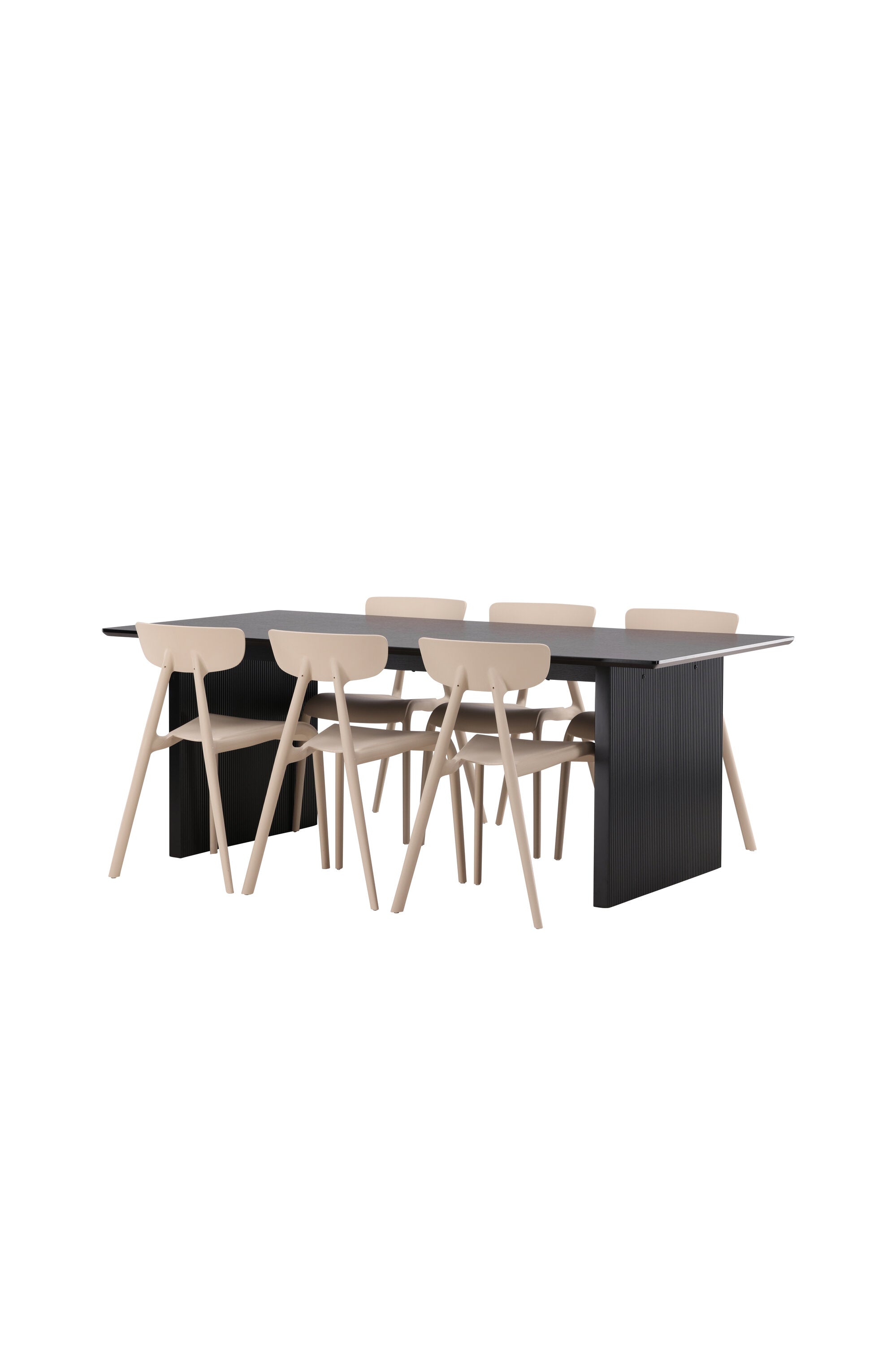 Vail Esszimmerset + Ursholmen 200cm/6St. in Beige präsentiert im Onlineshop von KAQTU Design AG. Esszimmerset ist von Venture Home