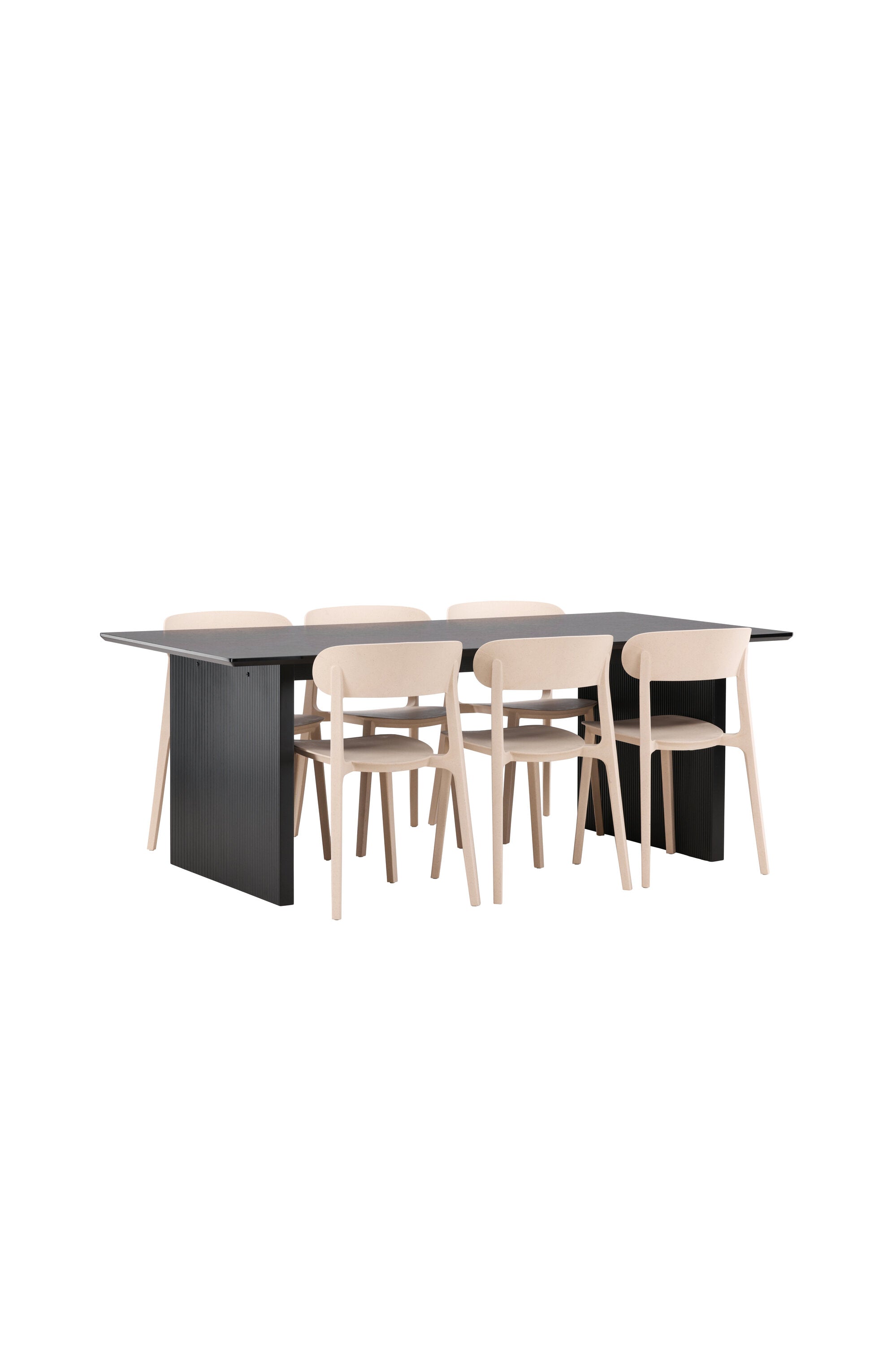 Vail Esstisch + 6 x Åstol Esszimmerstuhl in  präsentiert im Onlineshop von KAQTU Design AG. Esszimmerset ist von Venture Home