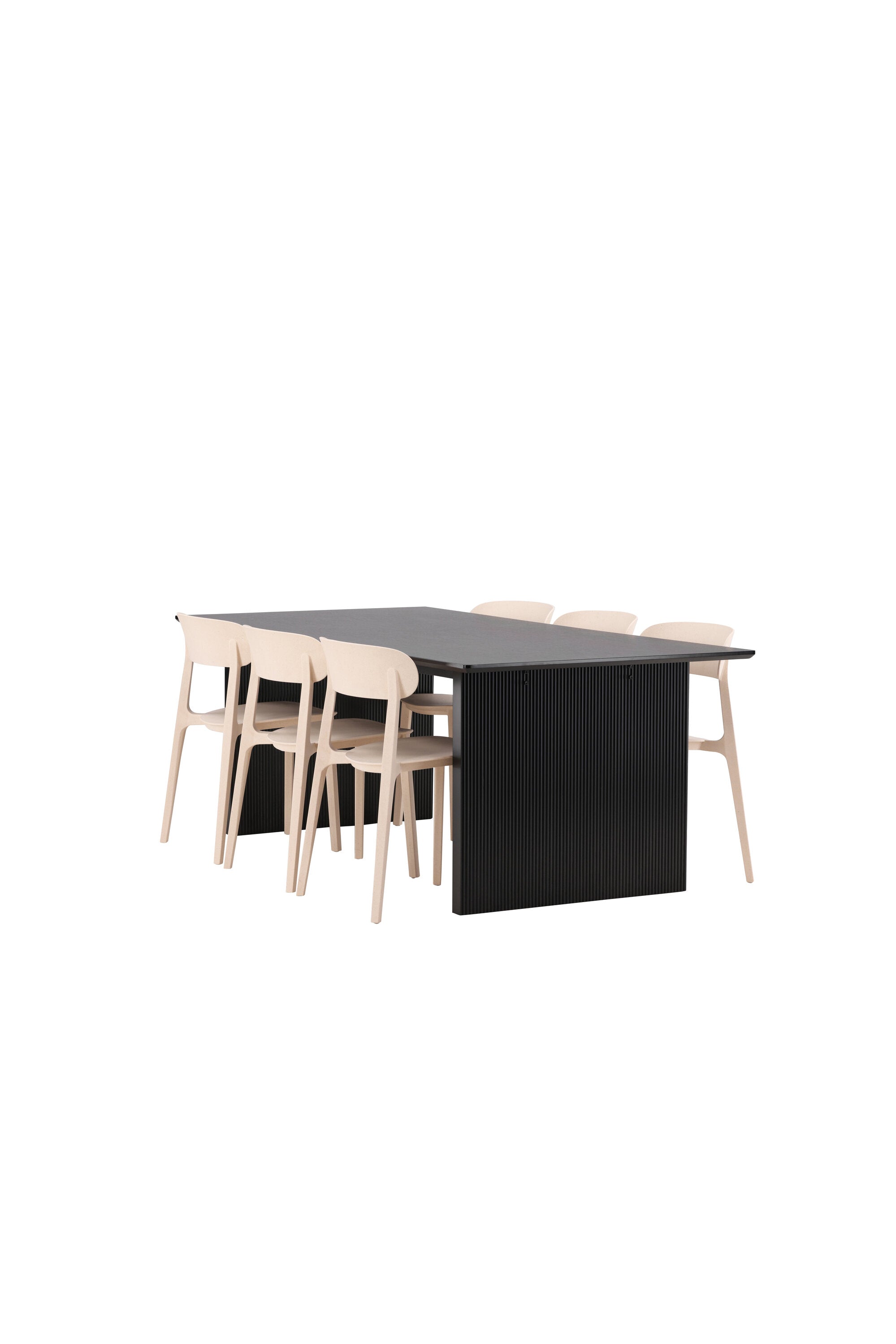 Vail Esstisch + 6 x Åstol Esszimmerstuhl in  präsentiert im Onlineshop von KAQTU Design AG. Esszimmerset ist von Venture Home