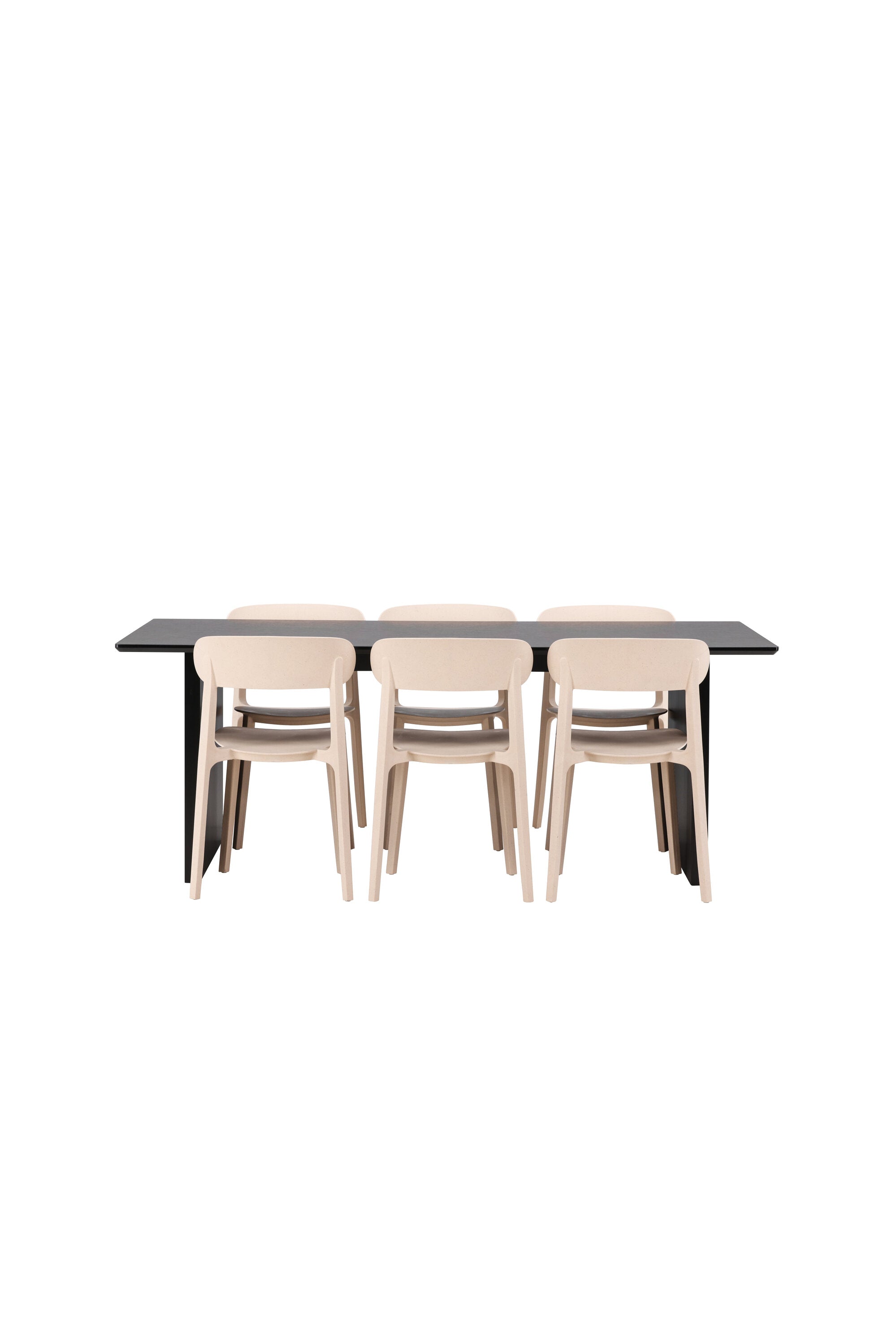 Elegantes Esszimmerset: Vail Tisch & 6 Åstol Stühle, skandinavisches Design, hochwertig, komfortabel, ideal für gesellige Abende.