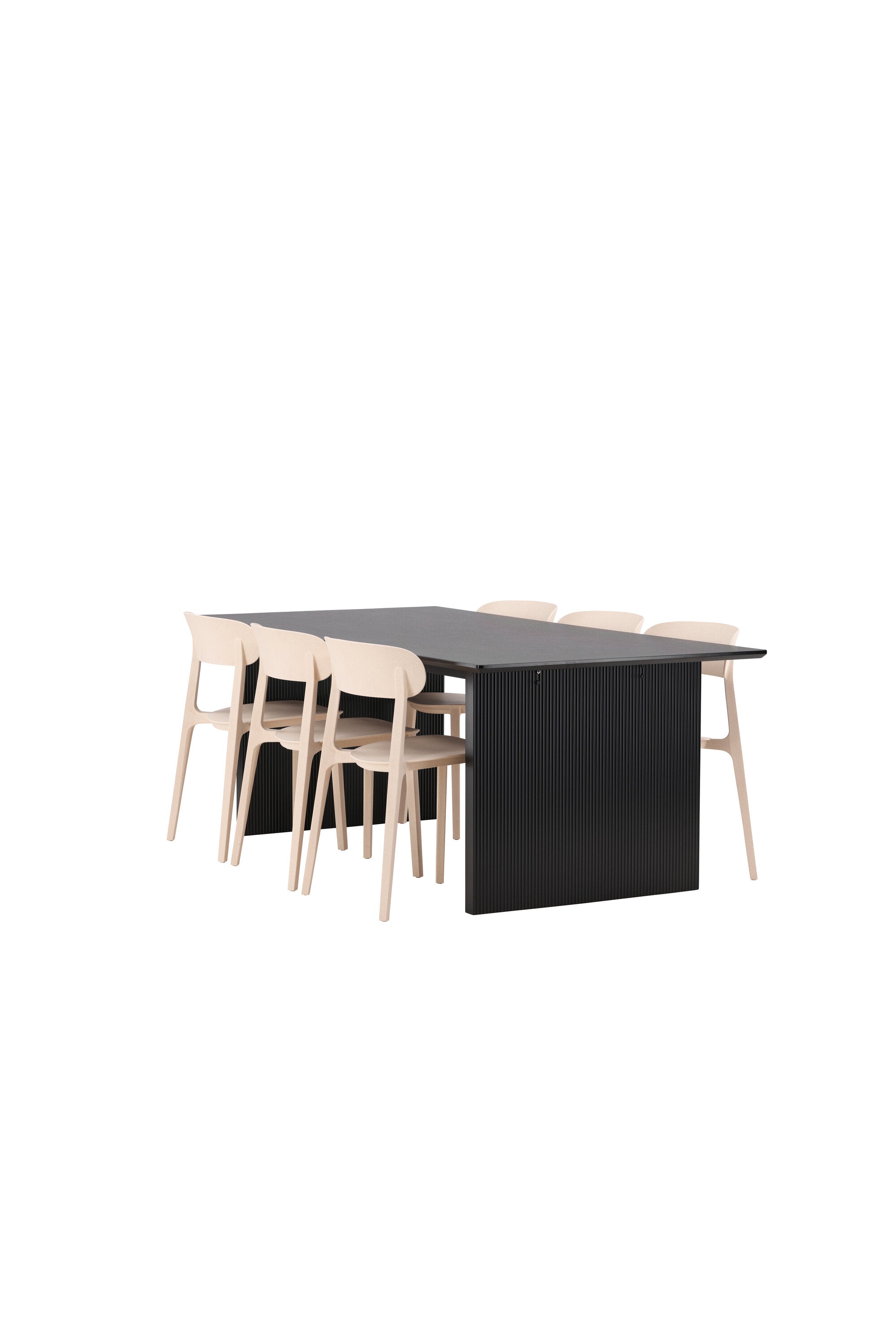 Vail Esstisch + 6 x Åstol Esszimmerstuhl in  präsentiert im Onlineshop von KAQTU Design AG. Esszimmerset ist von Venture Home