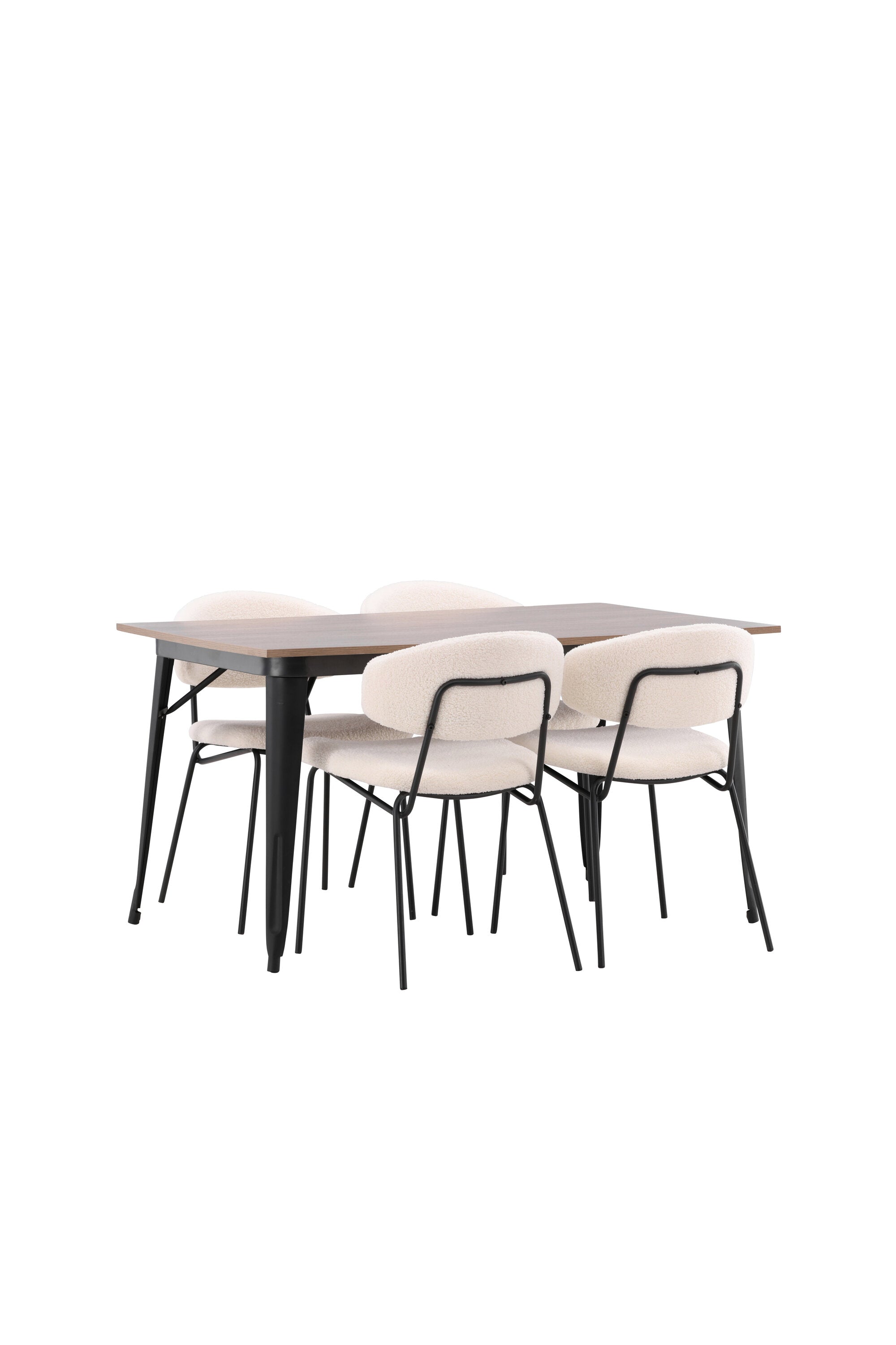 Tempe Esszimmerset + Chico 140cm/4St. in Weiss präsentiert im Onlineshop von KAQTU Design AG. Esszimmerset ist von Venture Home