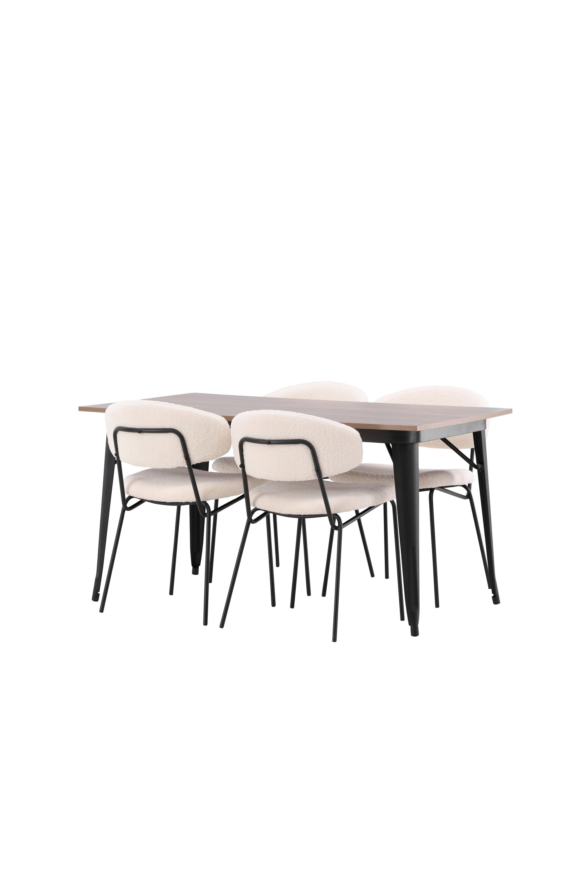 Tempe Esszimmerset + Chico 140cm/4St. in Weiss präsentiert im Onlineshop von KAQTU Design AG. Esszimmerset ist von Venture Home
