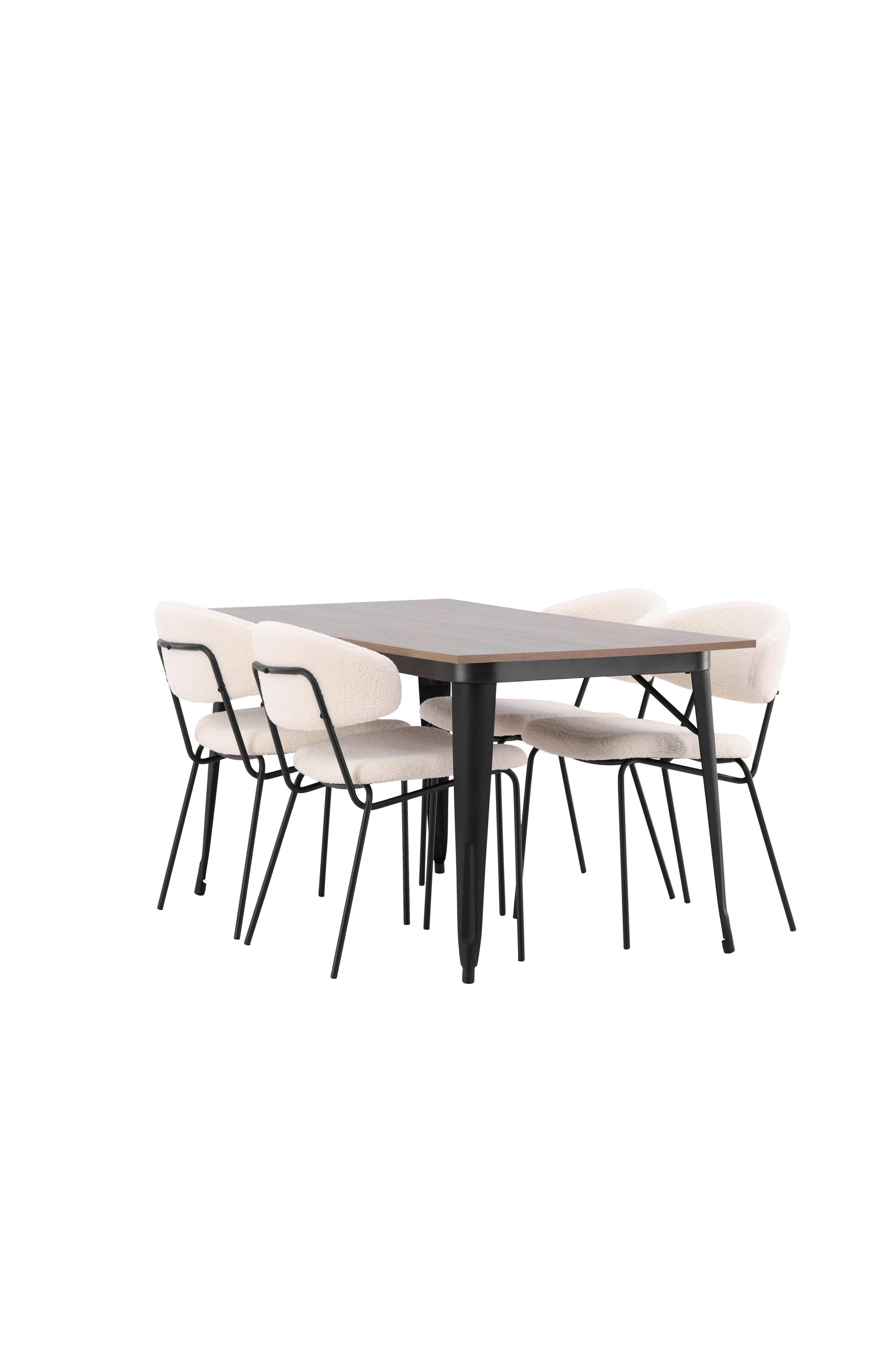 Tempe Esszimmerset + Chico 140cm/4St. in Weiss präsentiert im Onlineshop von KAQTU Design AG. Esszimmerset ist von Venture Home